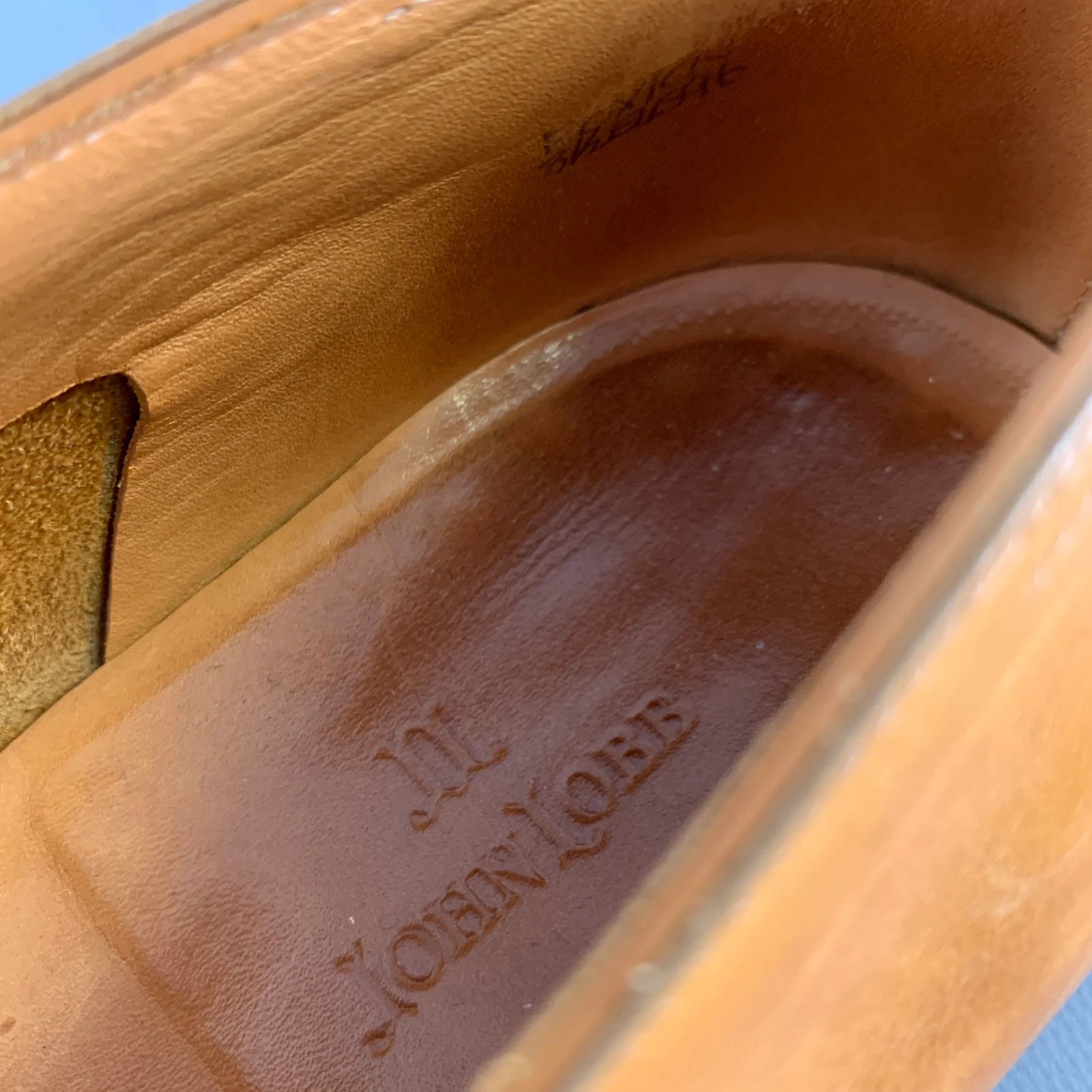 JOHN LOBB Size 9.5 Tan Leather Tassels Loafers - Image 8