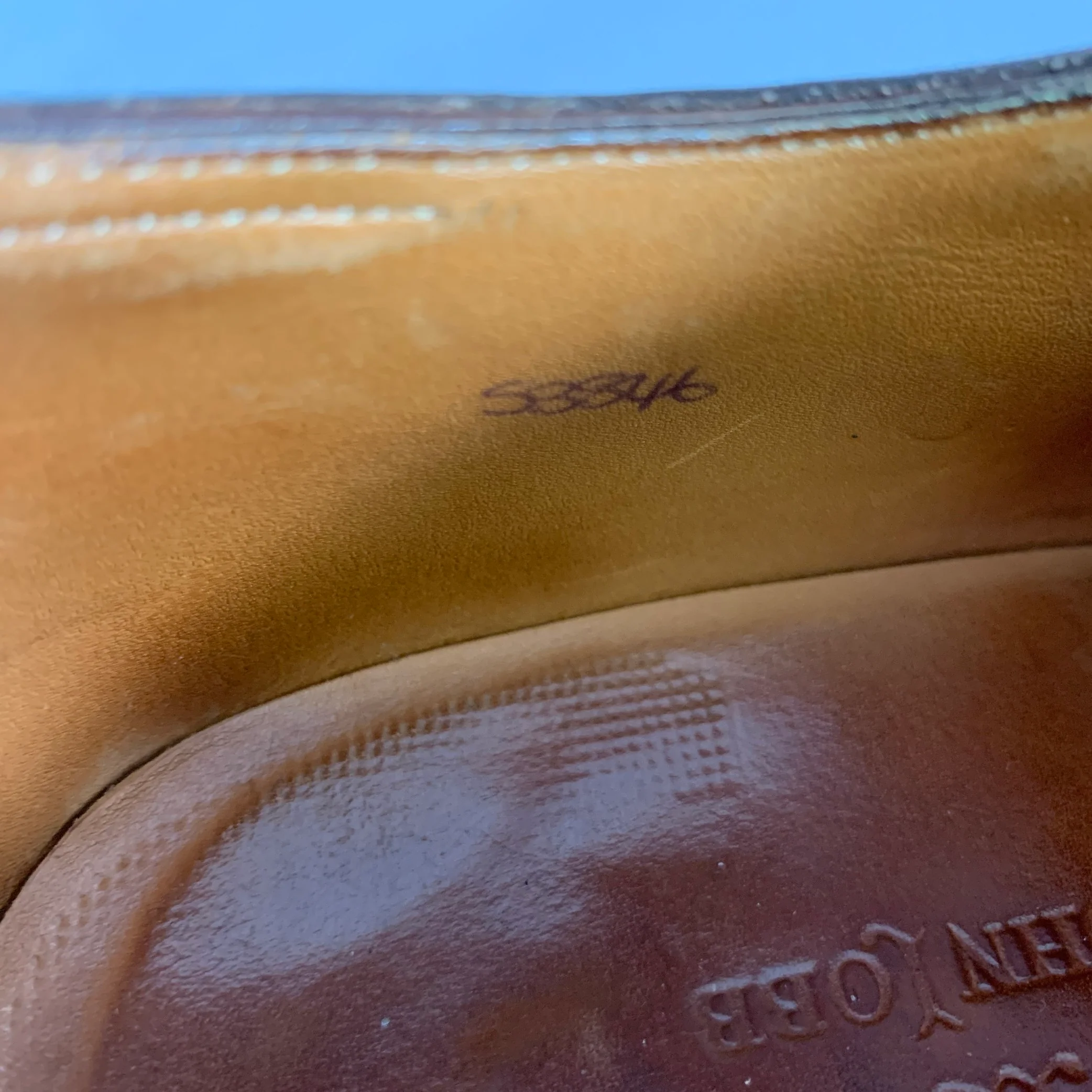 JOHN LOBB Size 9 Brown Leather Split Toe Lace Up Shoes - Image 7
