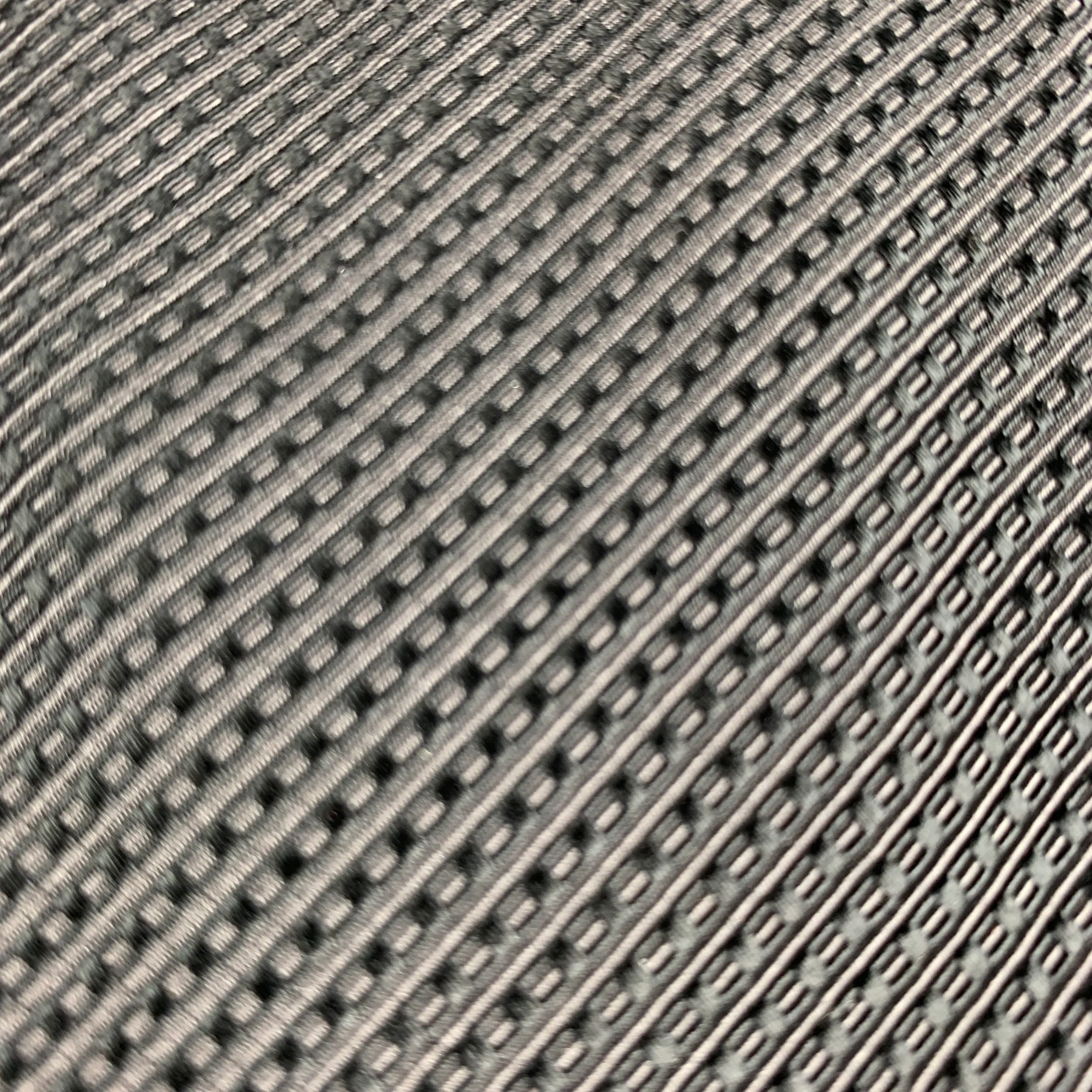 JOHN VARVATOS Grey Black Diagonal Stripe Cotton Tie - Image 2