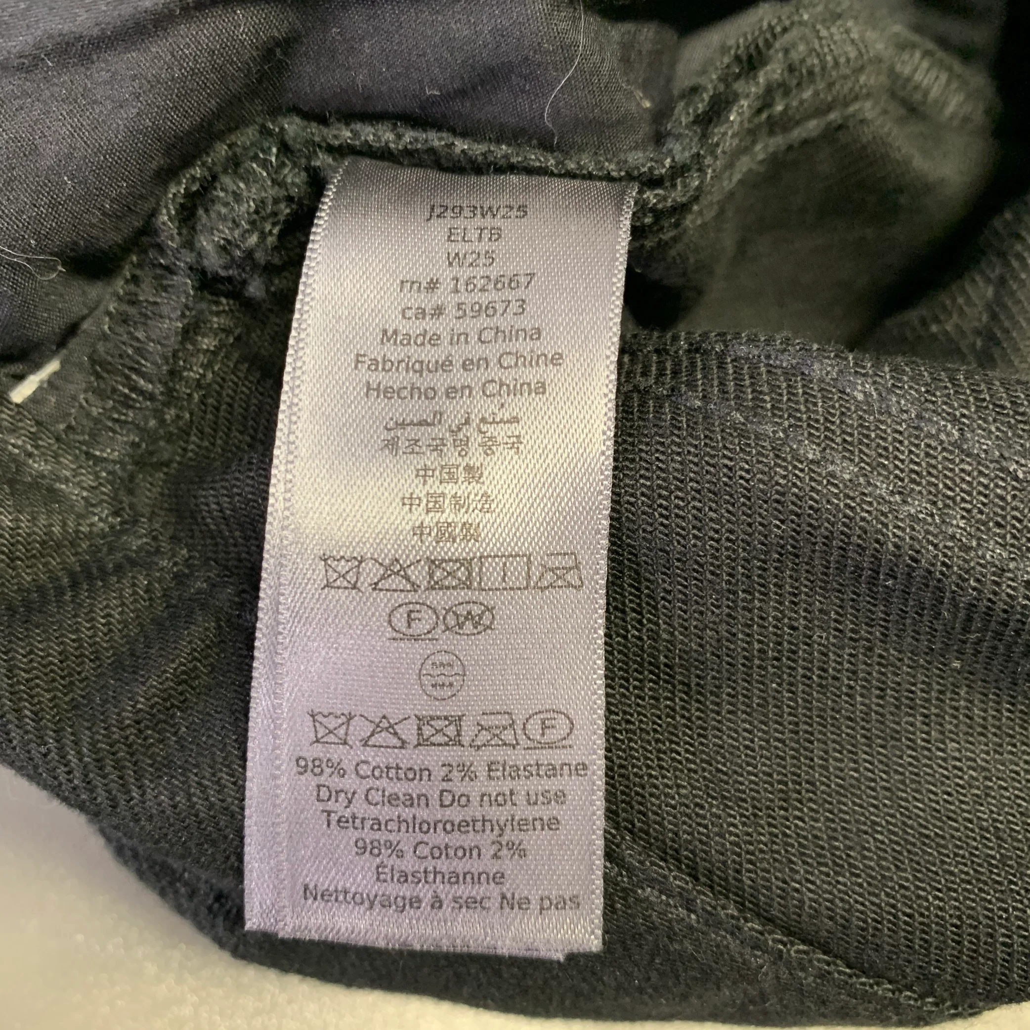 JOHN VARVATOS Size 36 Black Cotton Blend Jean Cut Casual Pants - Image 4