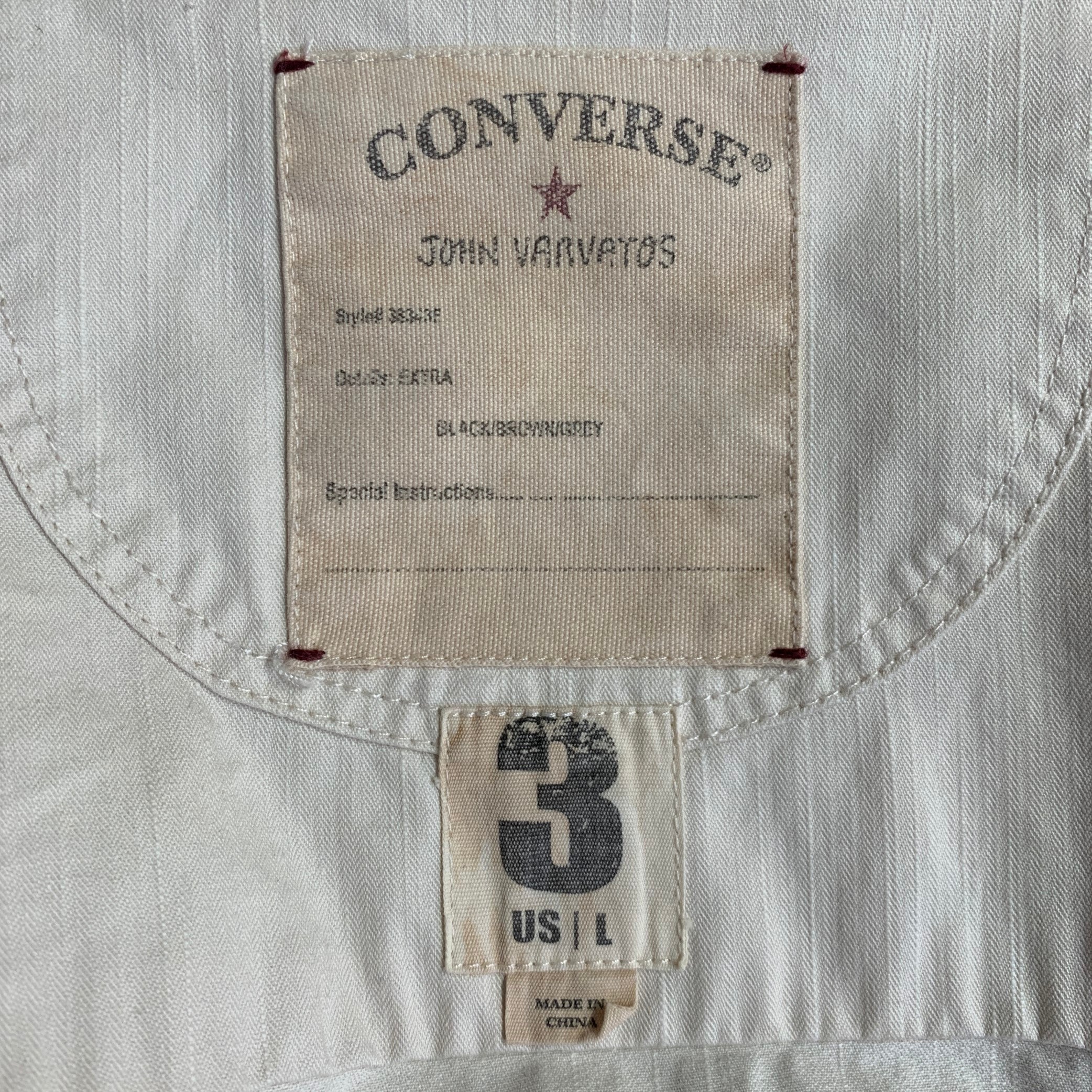 JOHN VARVATOS STAR USA Size L Cream Grey Cotton Hooded Jacket - Image 8