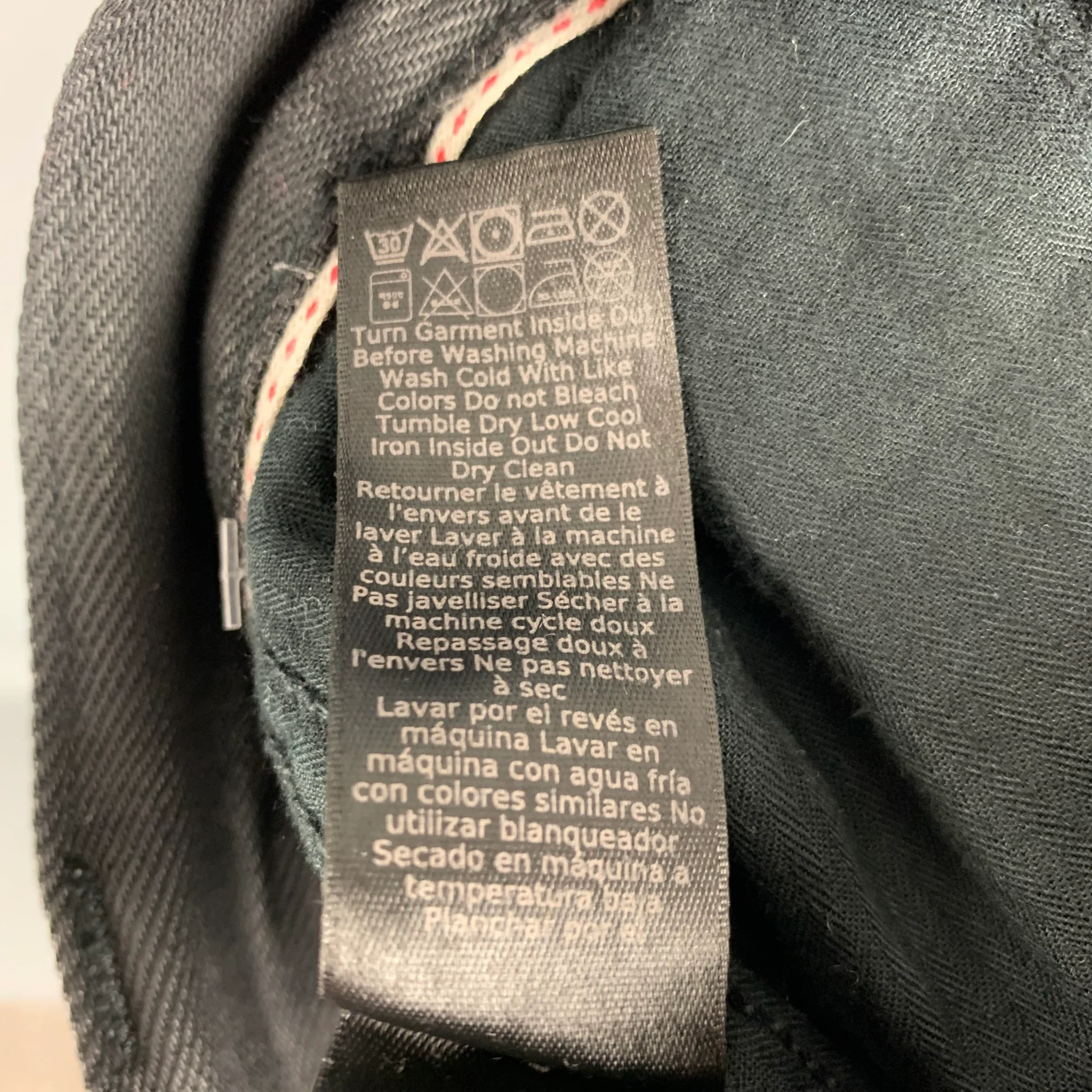 JOHN VARVATOS * U.S.A. Size 30 Black Cotton Blend Jeans - Image 7