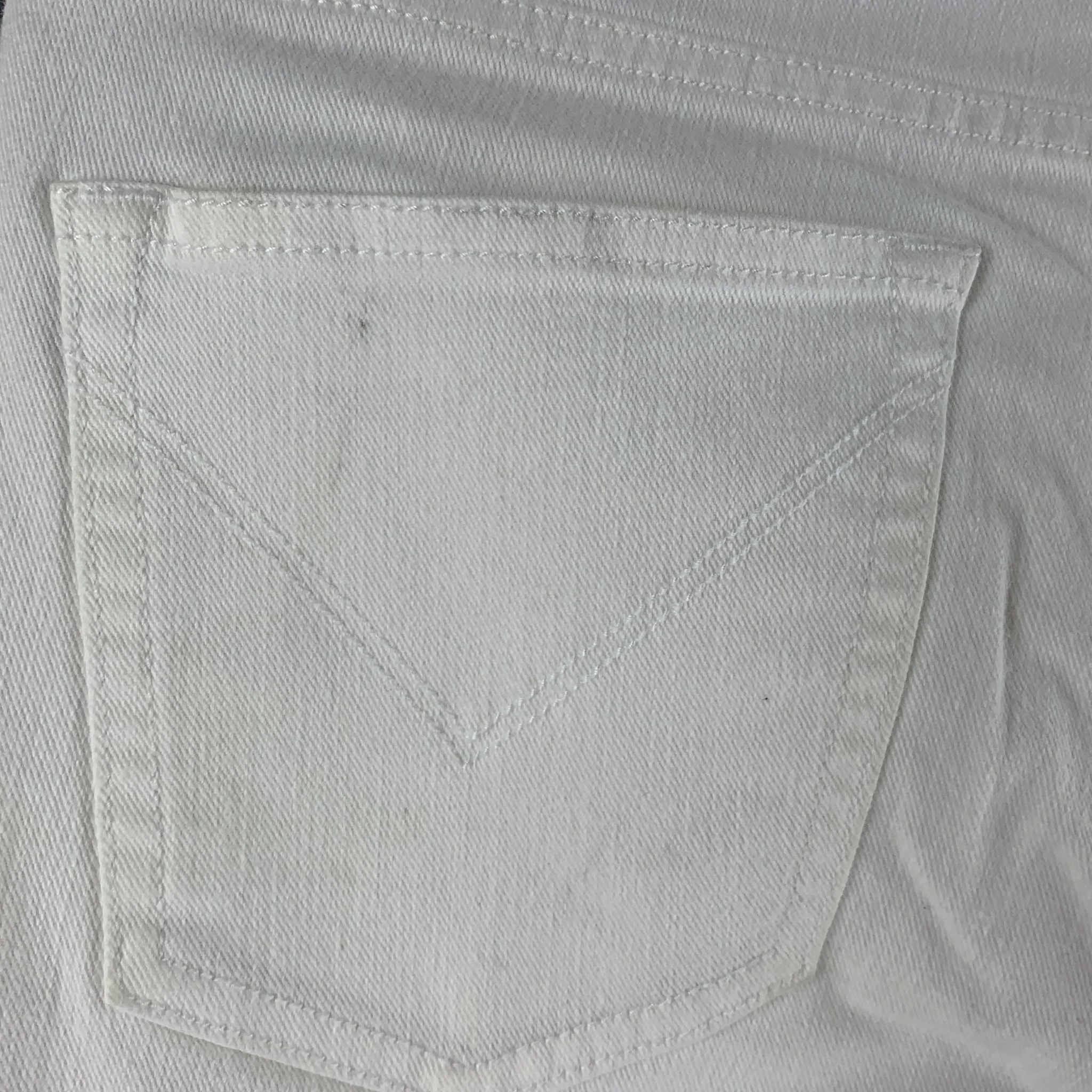 JOHN VARVATOS * U.S.A. Size 30 Off White Cotton Polyester Jeans - Image 5