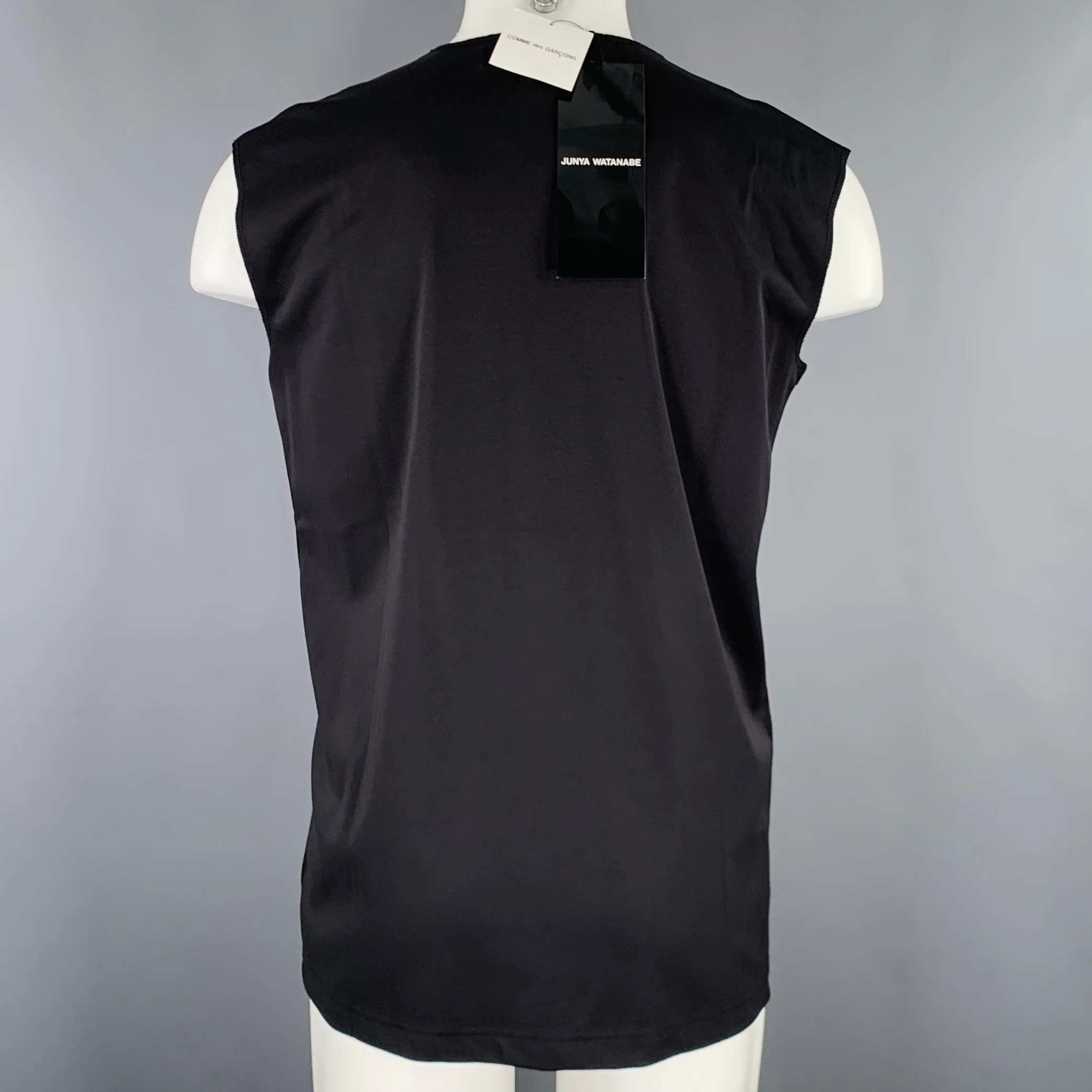 JUNYA WATANABE 2022 Size S Black Rock Concert Cotton Sleeveless T-shirt - Image 4