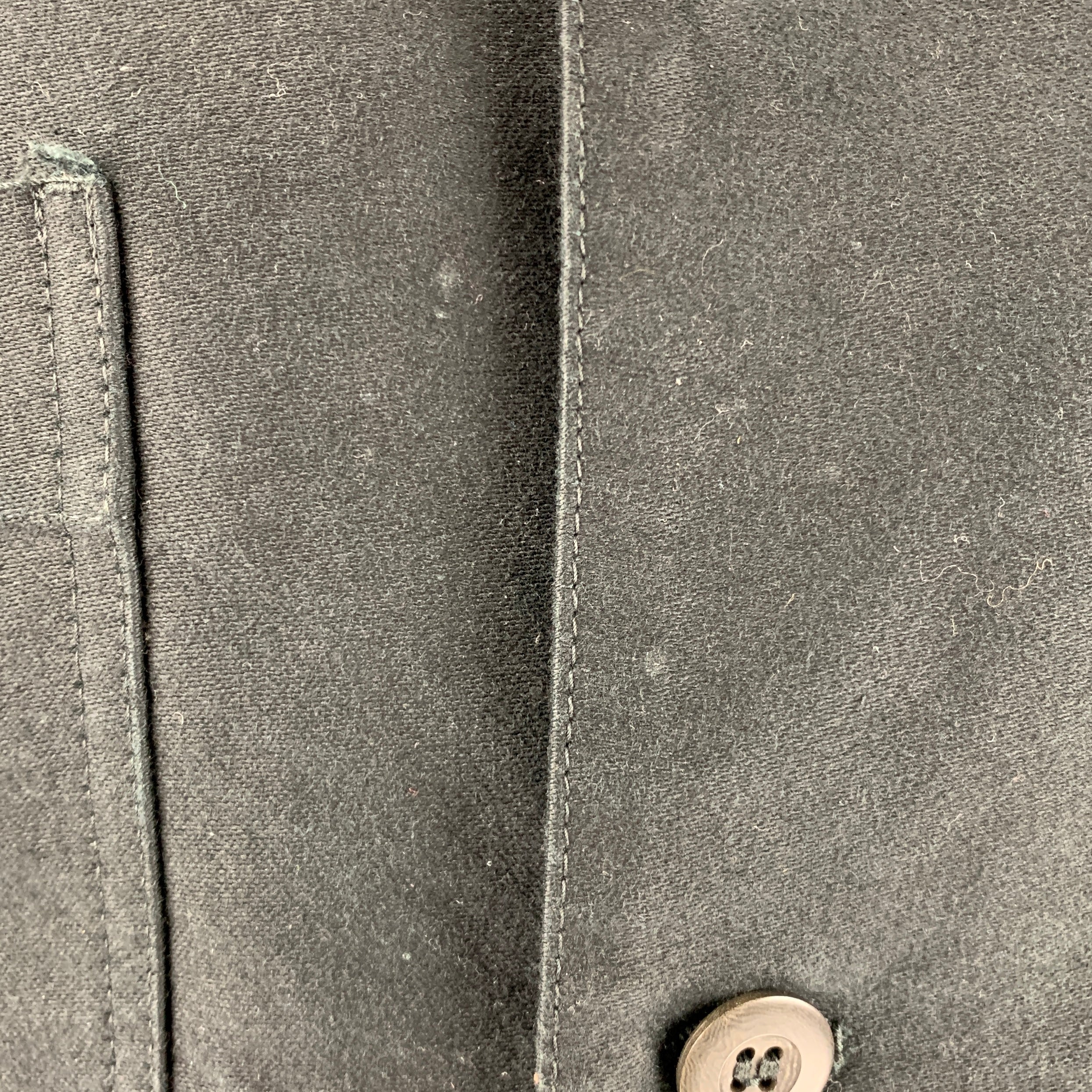 JUNYA WATANABE Size L Black Mixed Fabrics Cotton Worker Jacket - Image 4