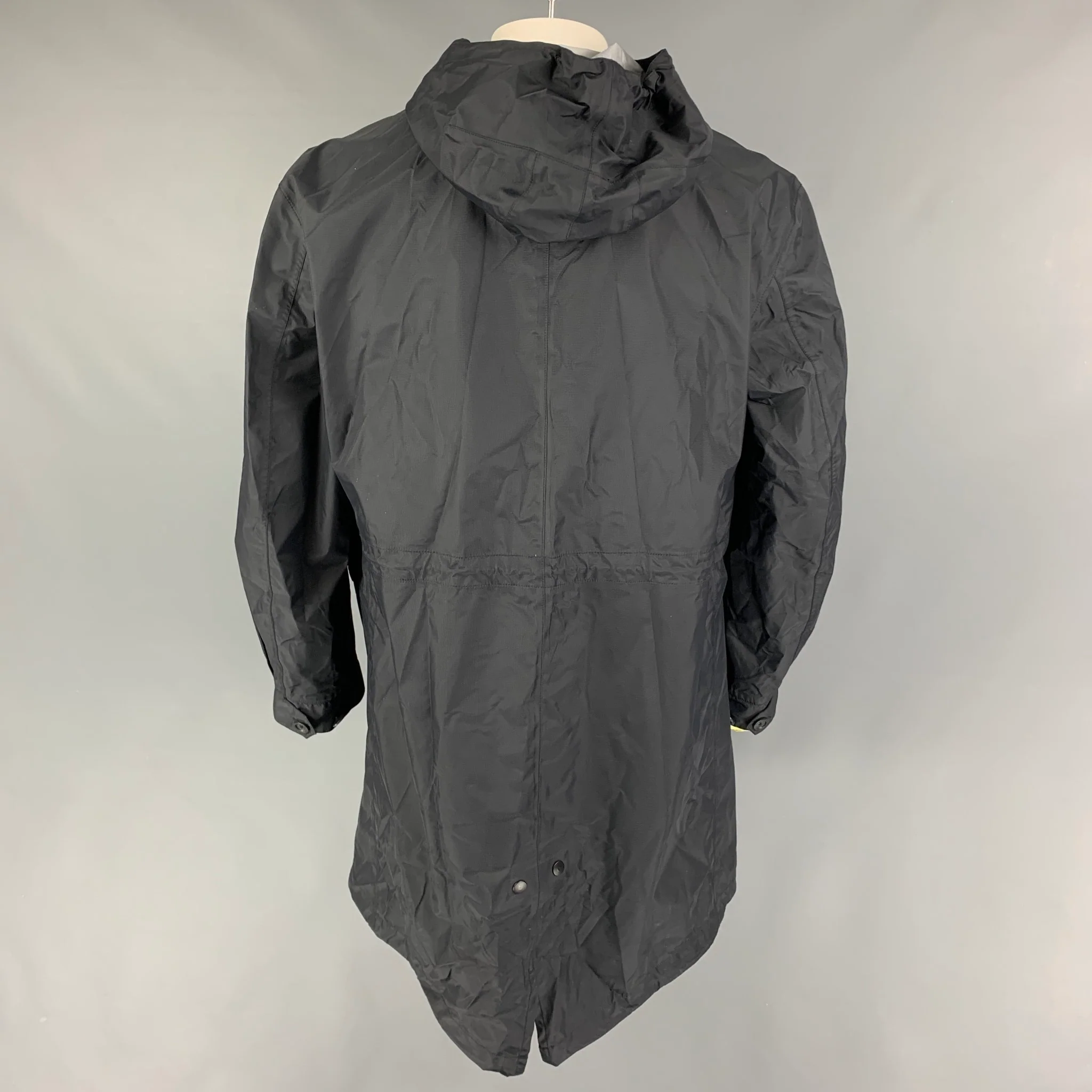 JUNYA WATANABE Size M Black Nylon Gore-Tex Parka Coat - Image 3