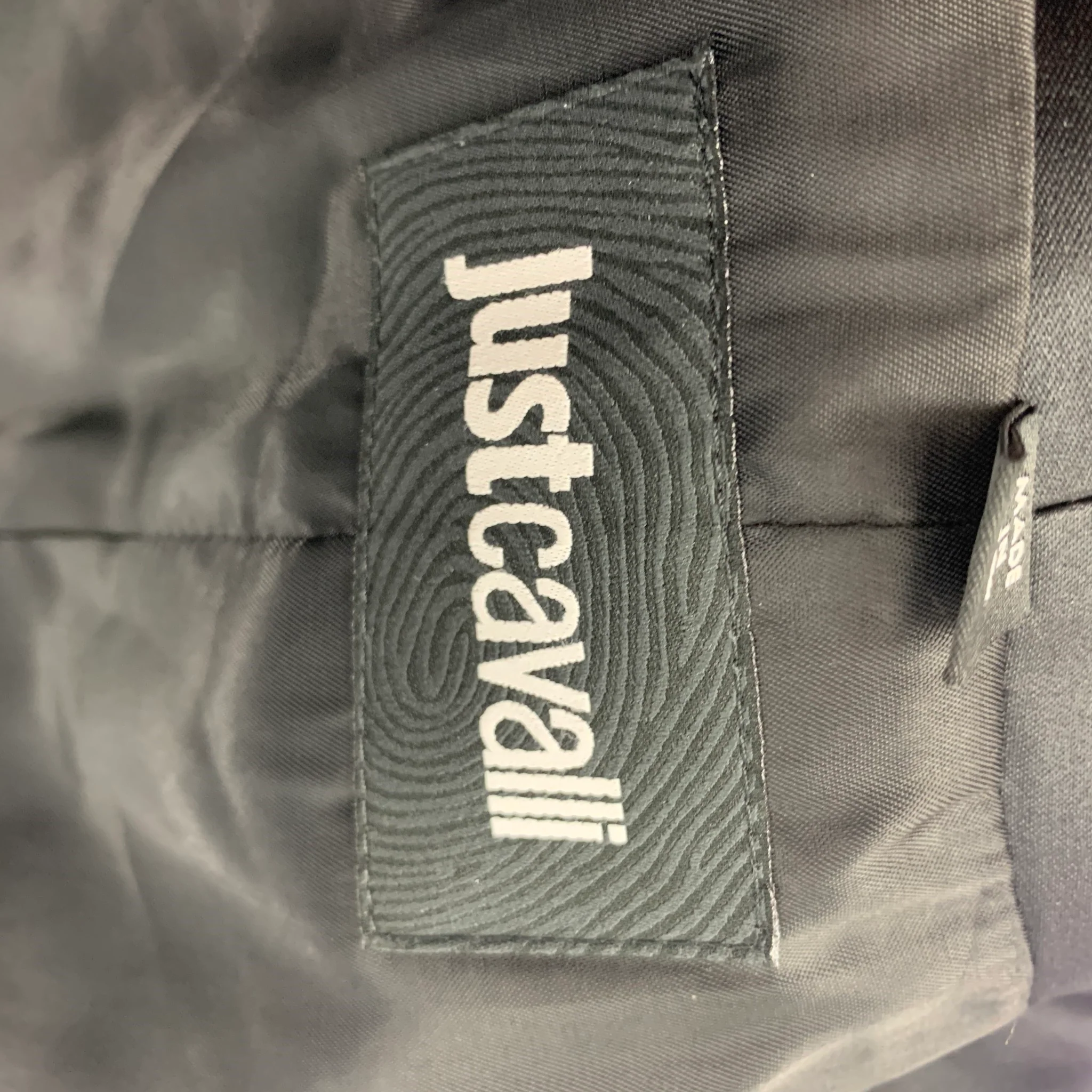 JUST CAVALLI Size 38 Black Gold Jacquard Wool Blend Sport Coat - Image 7