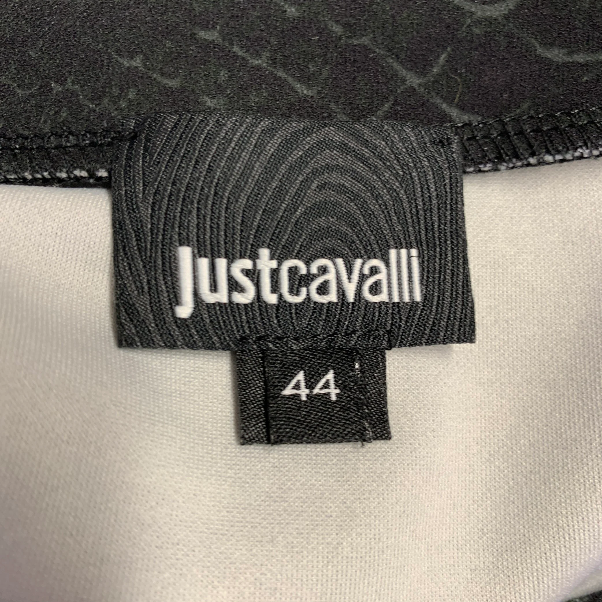 JUST CAVALLI Size 8 Blue Black Yellow Polyester Blend Pullover - Image 6