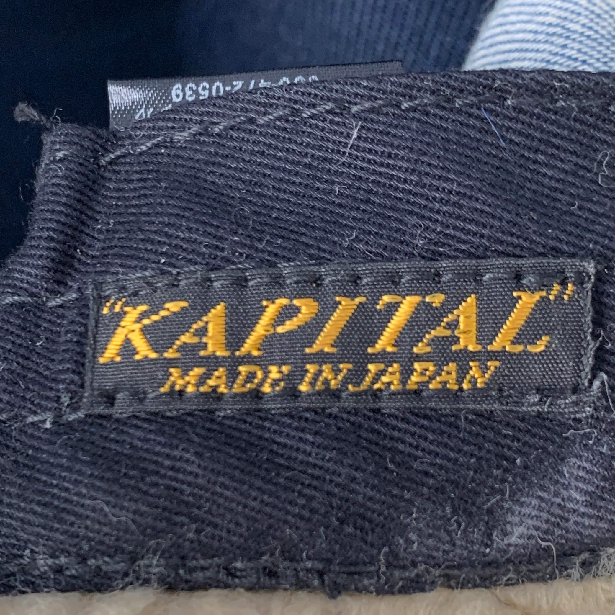 KAPITAL Size 7 1/2 Indigo Mixed Fabrics Patchwork Cotton Hat - Image 8