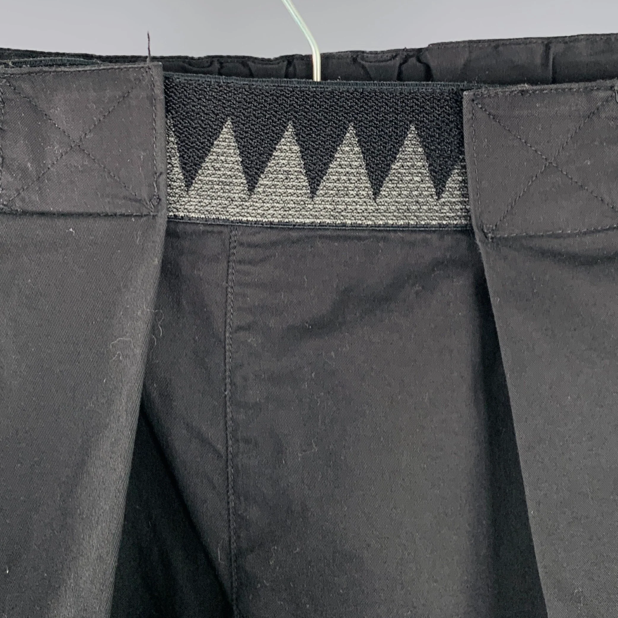 KAPITAL Size S -Easy Beach Go- Black Cotton Drop Crotch Casual Pants - Image 2