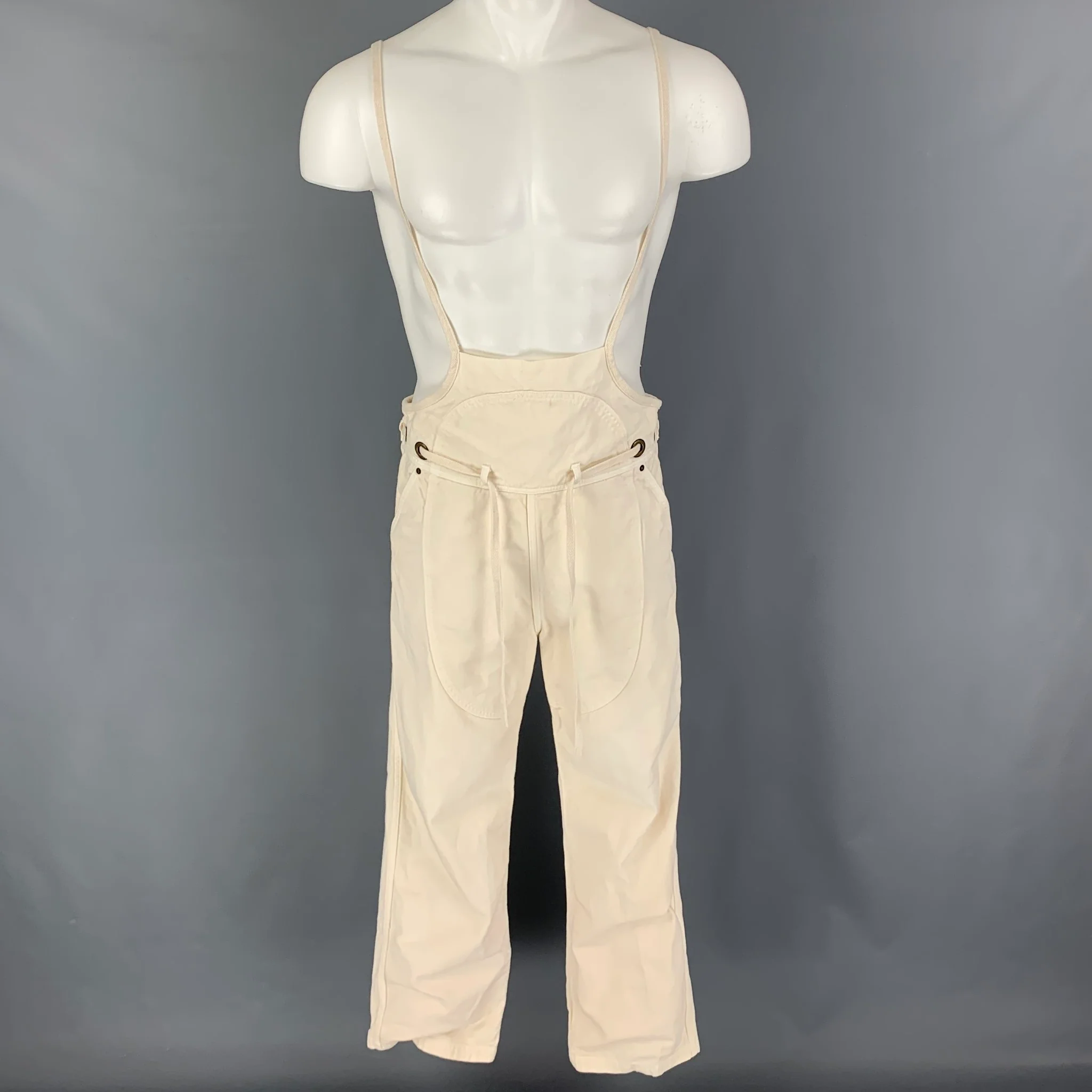 KAPITAL Size XS Beige Cotton Overalls