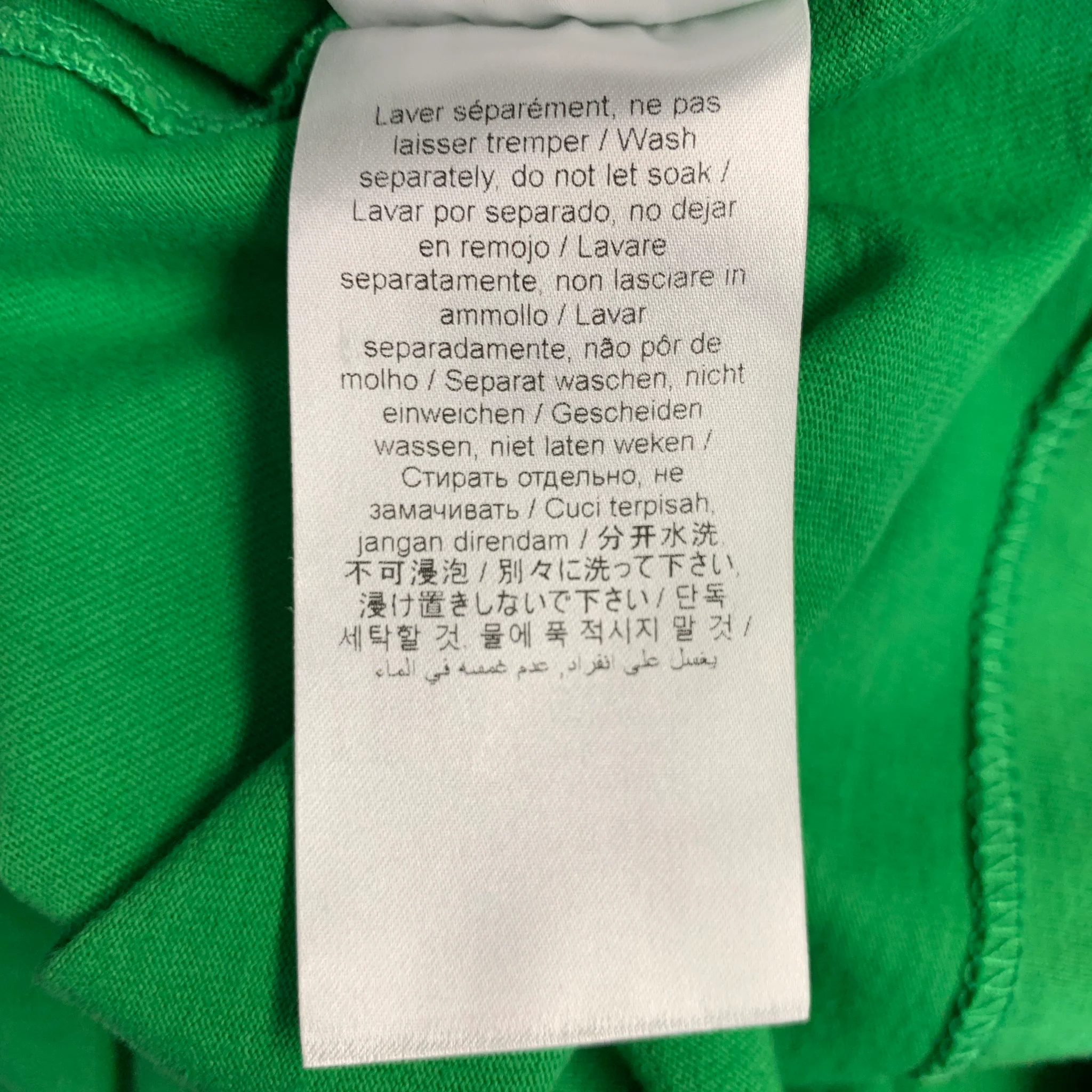 KENZO Size L Green Orange Poppy Graphic Cotton Crew Neck T-shirt - Image 9