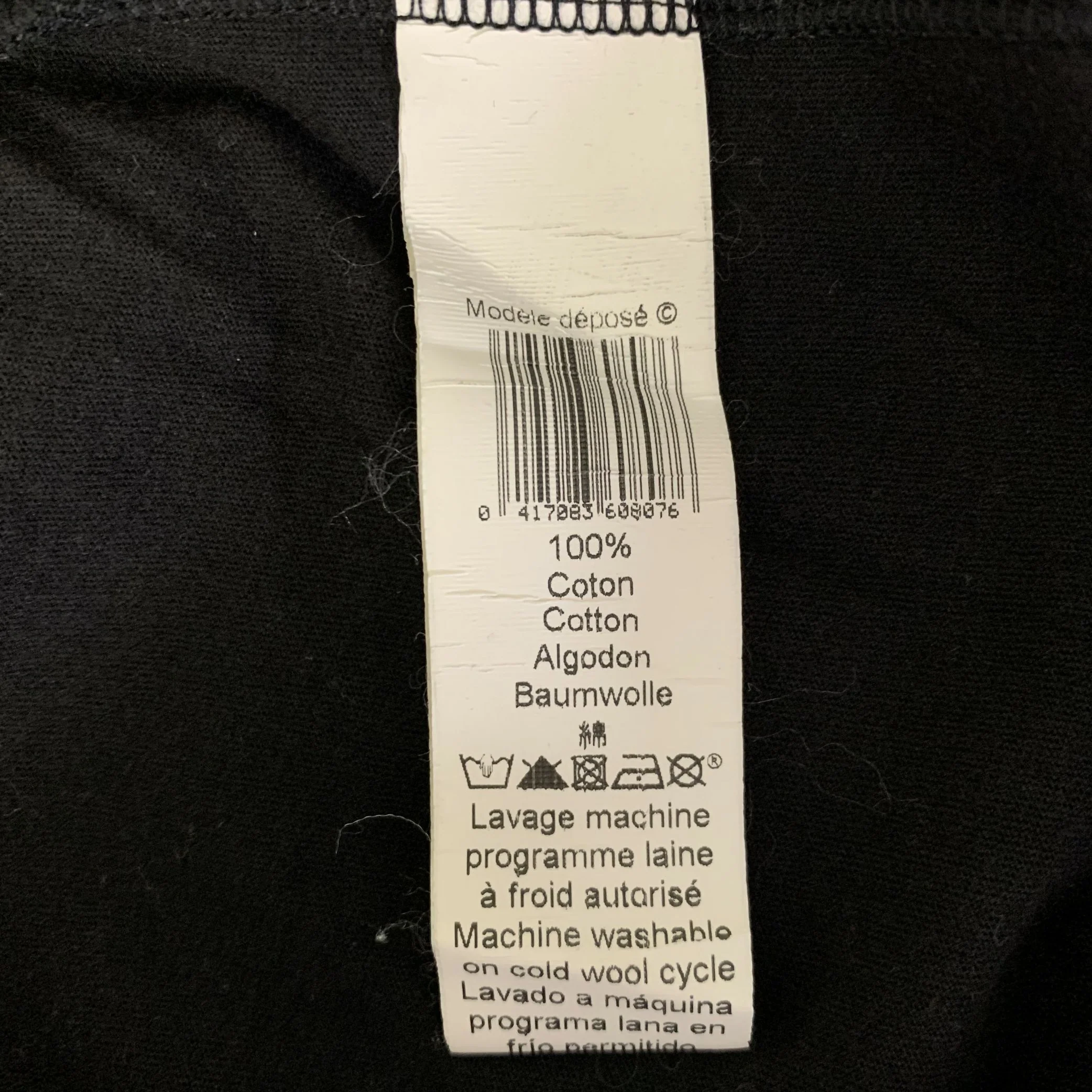 KENZO Size M Black White Cotton Embroidered T Shirt - Image 6