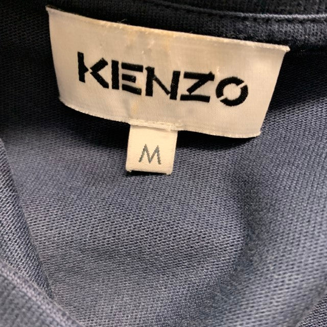 KENZO Size M Navy Green Embroidery Cotton T-shirt - Image 6