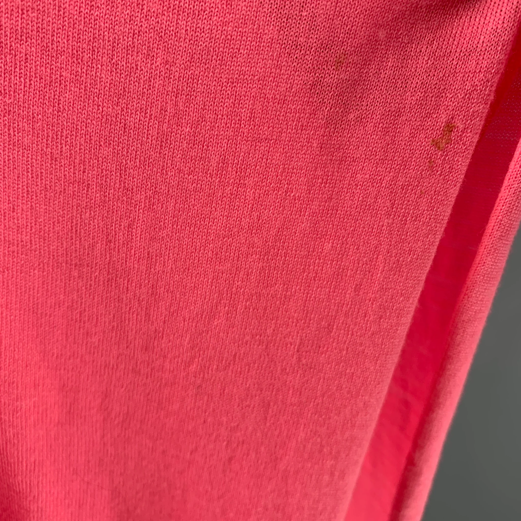 KENZO Size S Pink Wool V-Neck Vest - Image 7