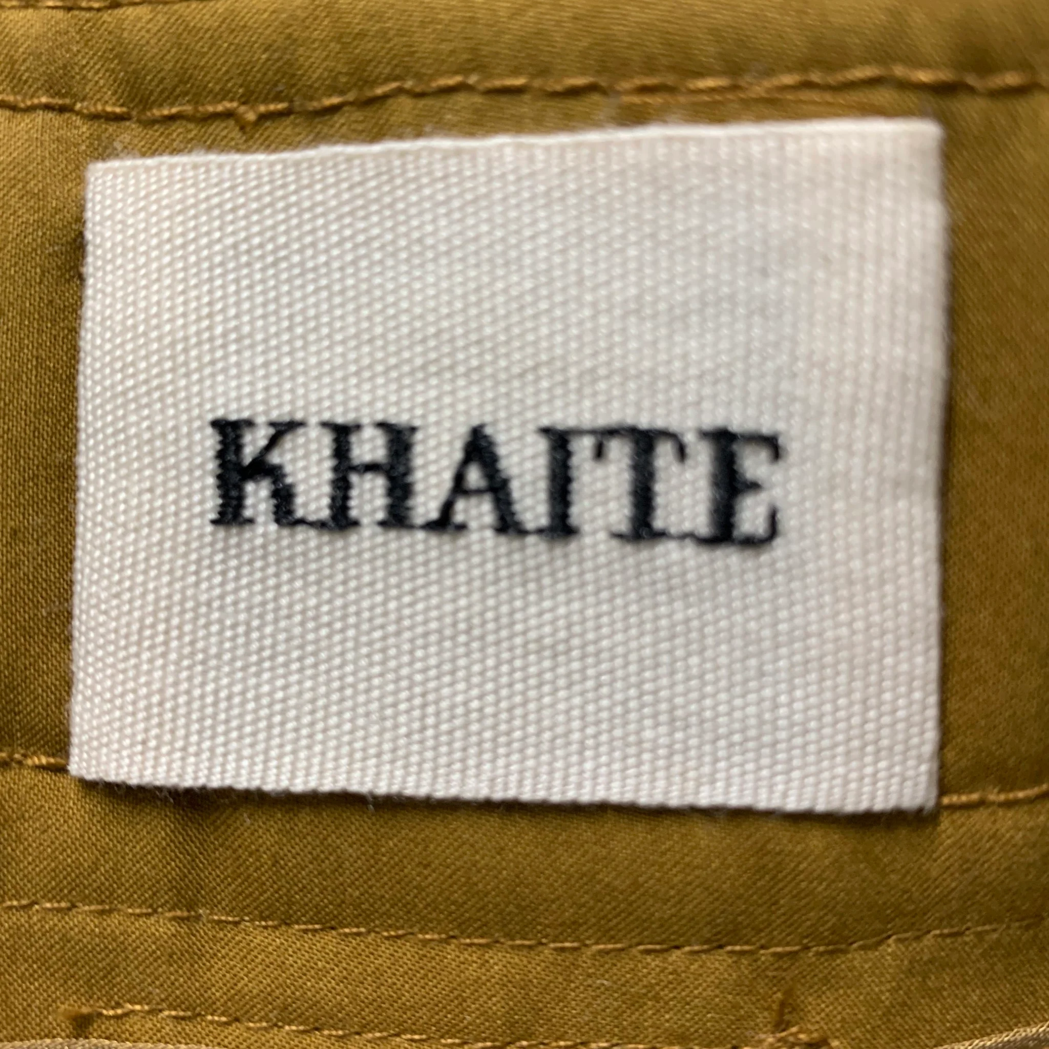 KHAITE Size 0 Camel Cotton Wide Leg Dress Pants - Image 3