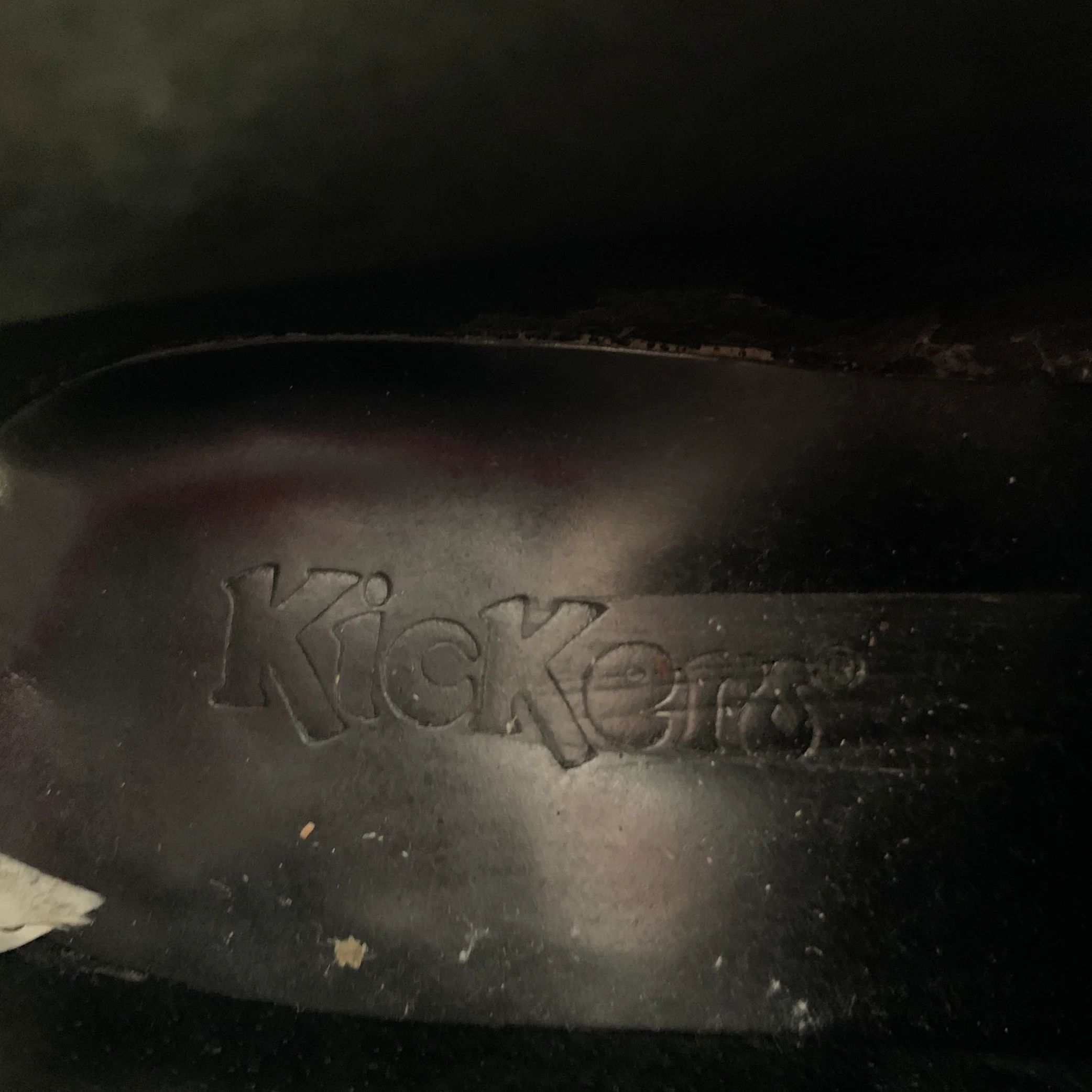 KICKERS Size 10 Black Leather Tread Sole Ankle Boots - Image 7