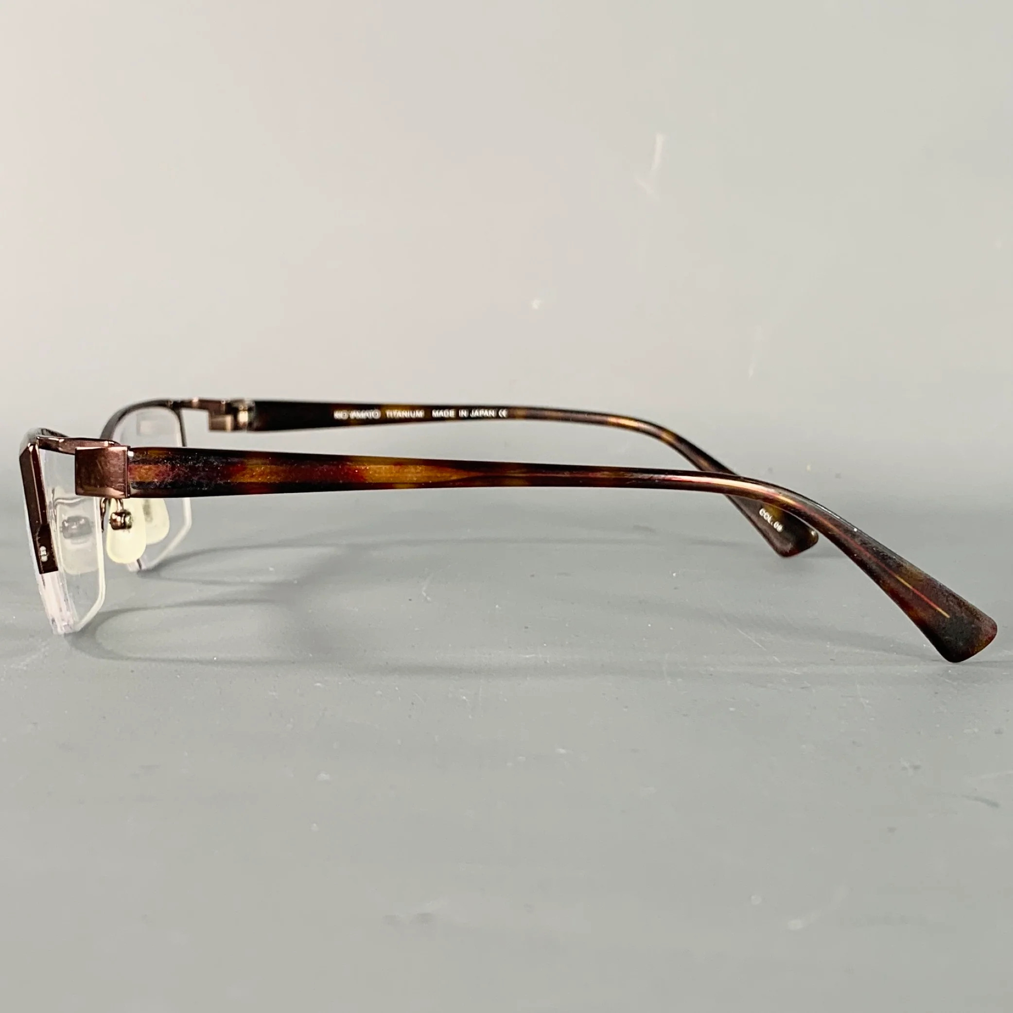 KIO YAMATO Brown Gunmetal Titanium Acetate Eyewear Readers - Image 4