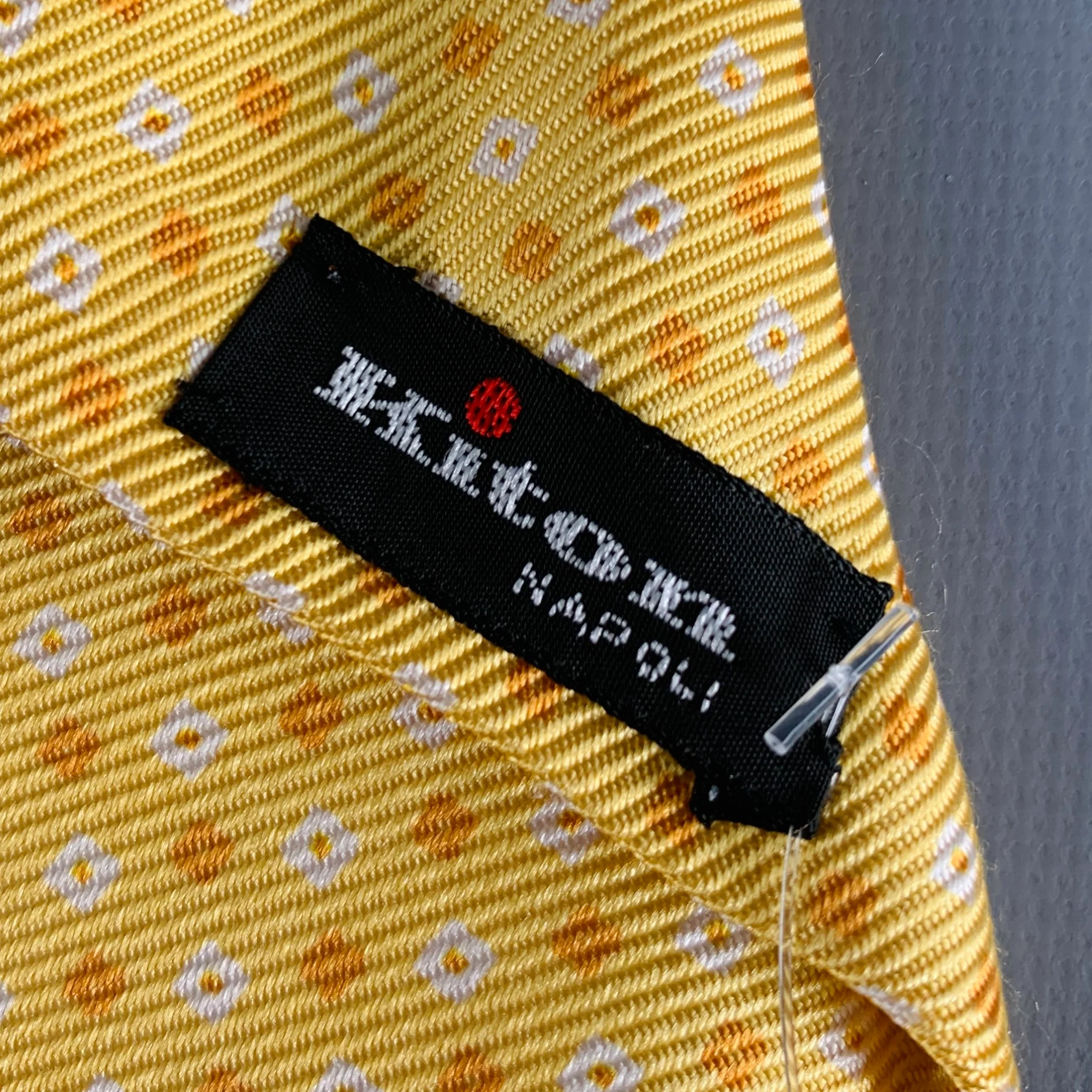 KITON Yellow Orange Floral Tie - Image 4