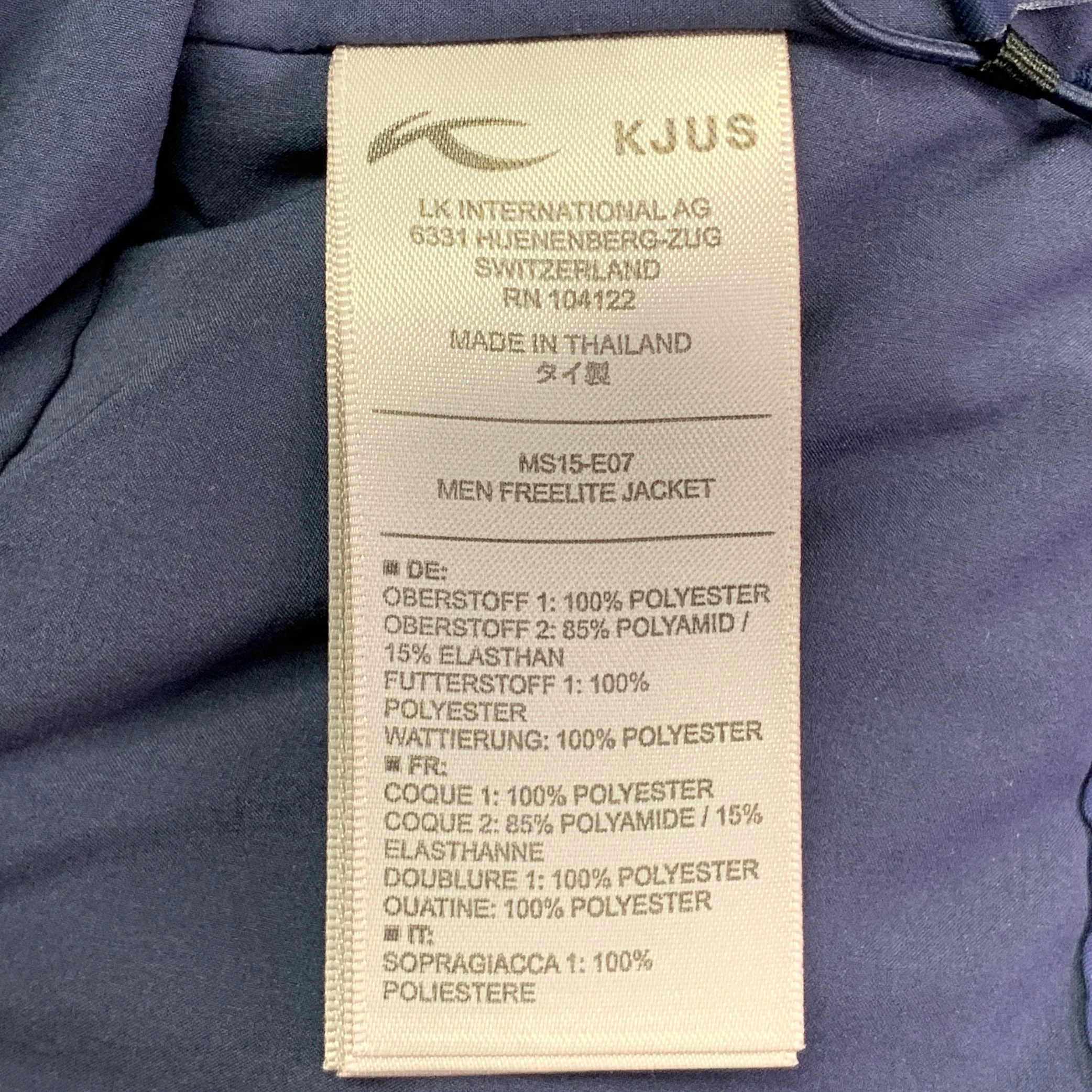 KJUS Size M Freelite Navy Chevron Polyester Hooded Ski Jacket - Image 10