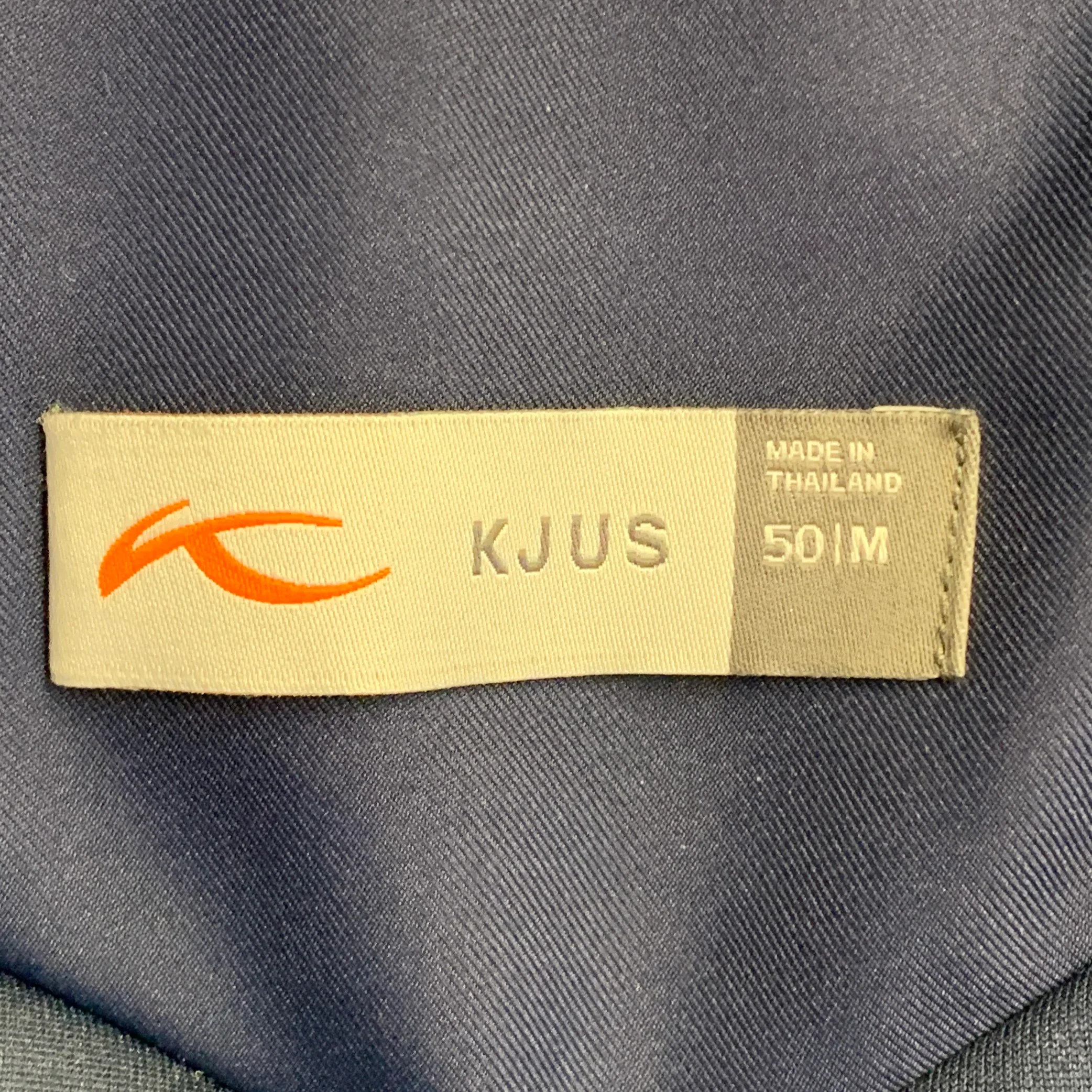 KJUS Size M Freelite Navy Chevron Polyester Hooded Ski Jacket - Image 5