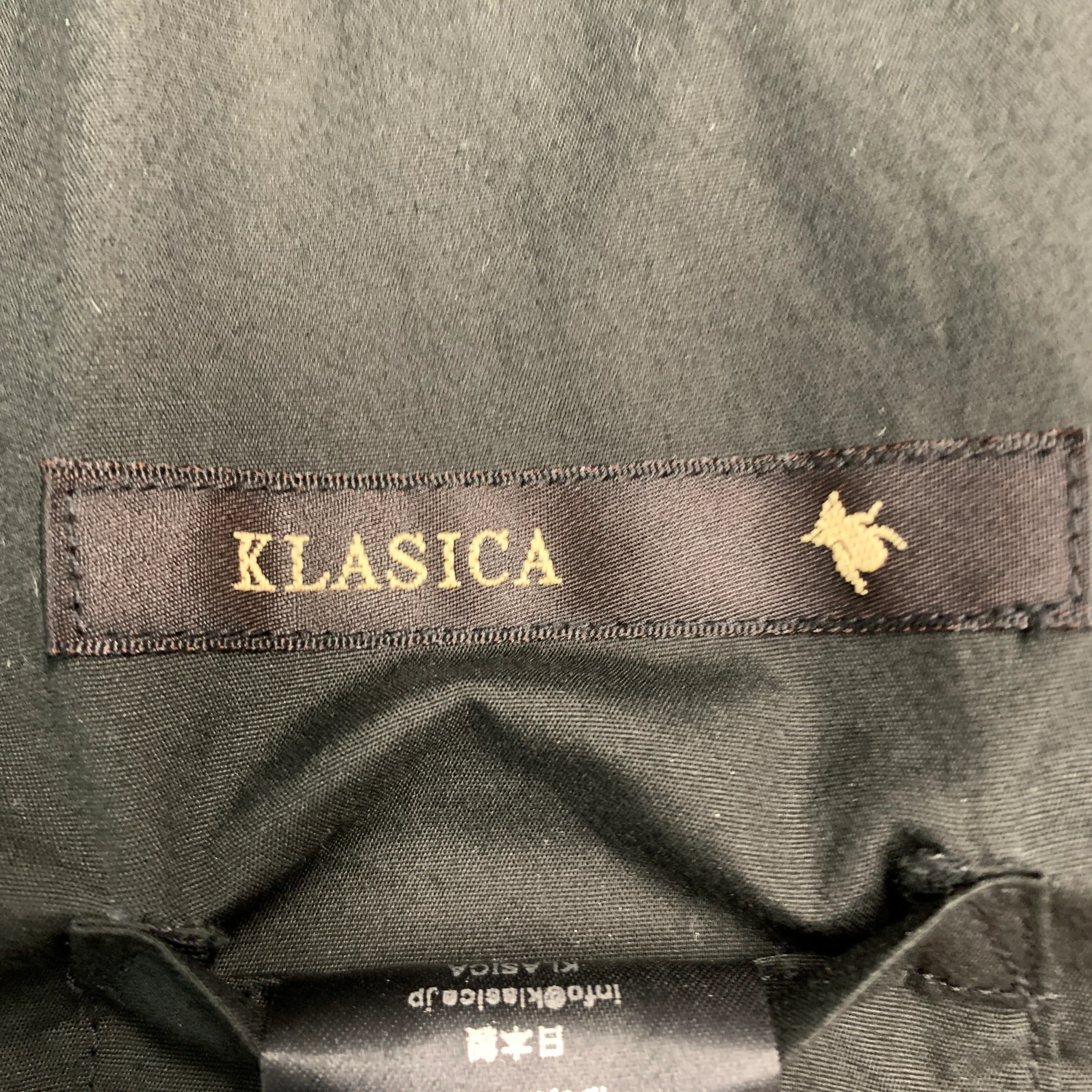 KLASICA Size XL Black Linen Blend Single Breasted Vest - Image 5