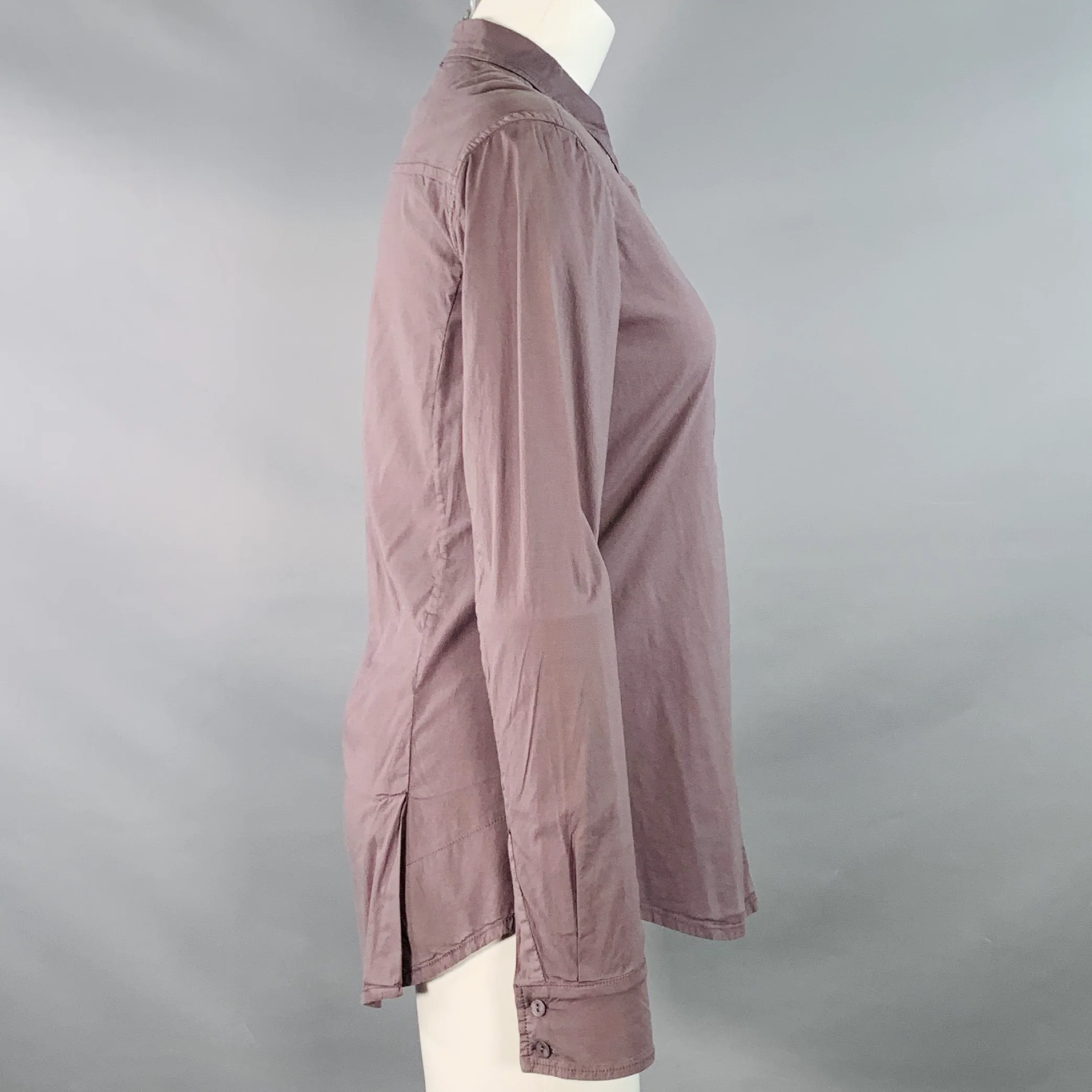 KRISTENSEN DU NORD Size S Brown Cotton Blend One Pocket Casual Top - Image 2