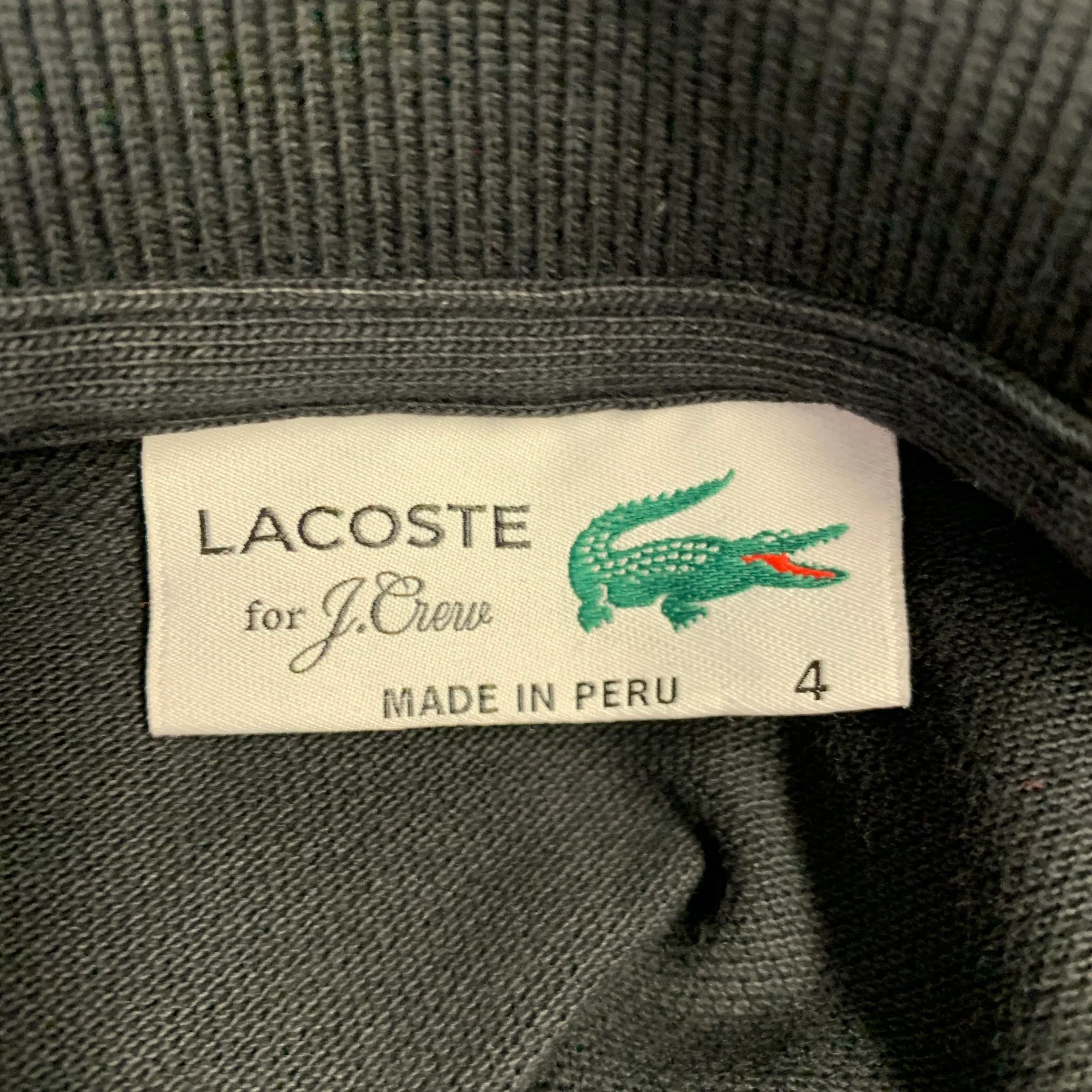 LACOSTE Size M Black Cotton Half Placket Polo - Image 5