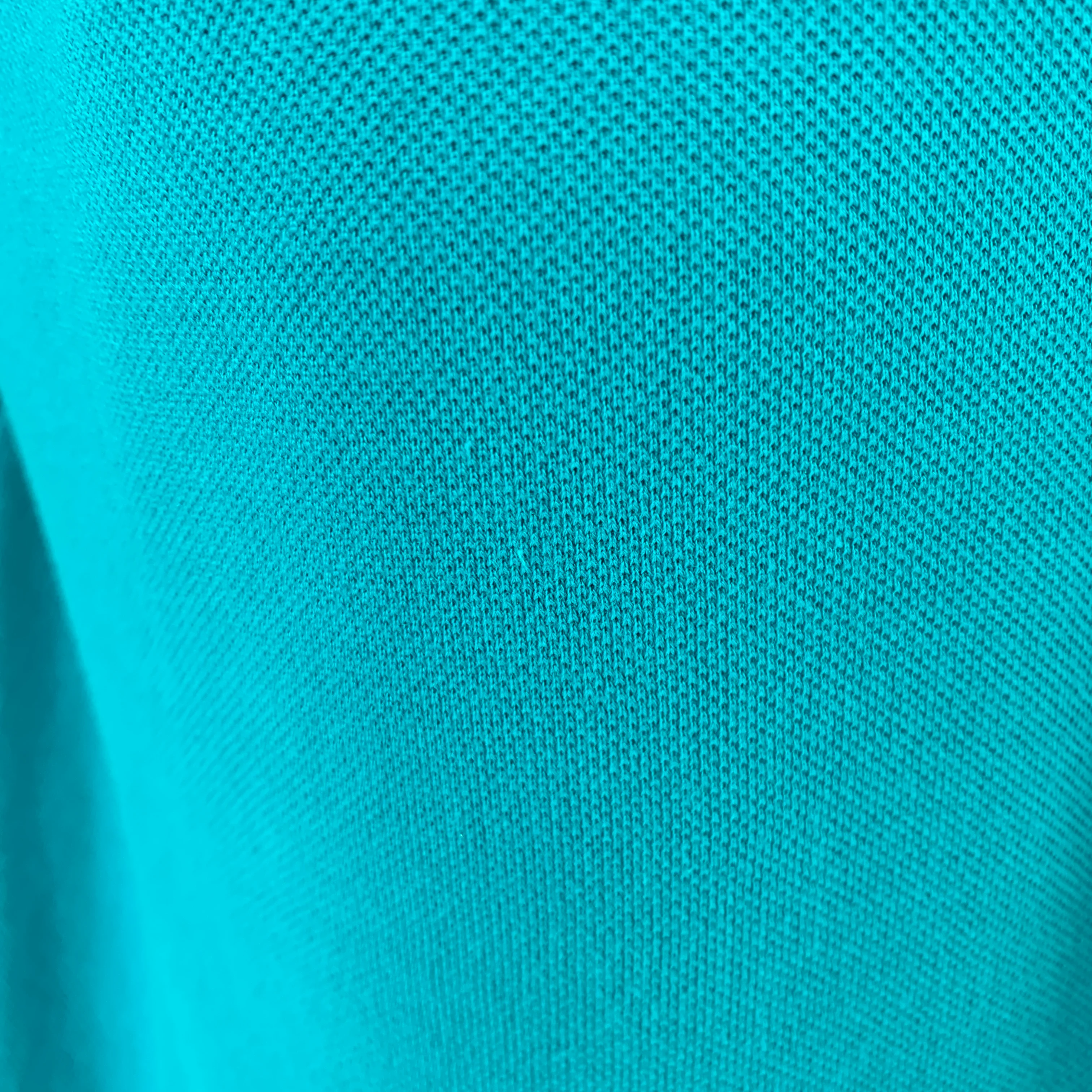LACOSTE Size XL Aqua Cotton Buttoned Polo - Image 4