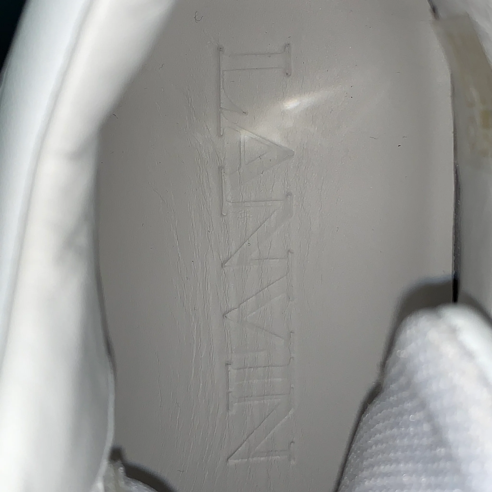 LANVIN Size 11 White Mixed Materials Leather High Top Sneakers - Image 7