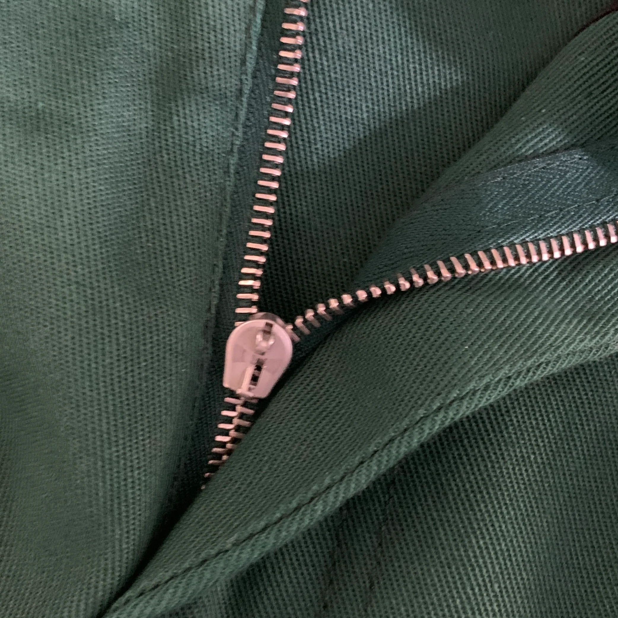 LANVIN Size 30 Green Cotton Blend Zip Fly Casual Pants - Image 8