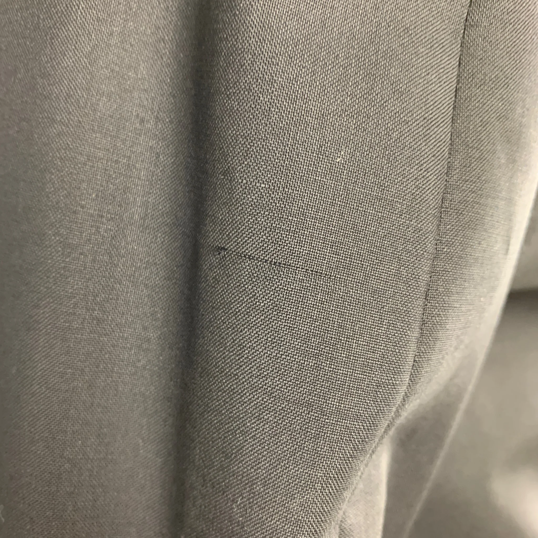 LANVIN Size 34 Navy Solid Wool Mohair Shawl Collar Tuxedo - Image 9