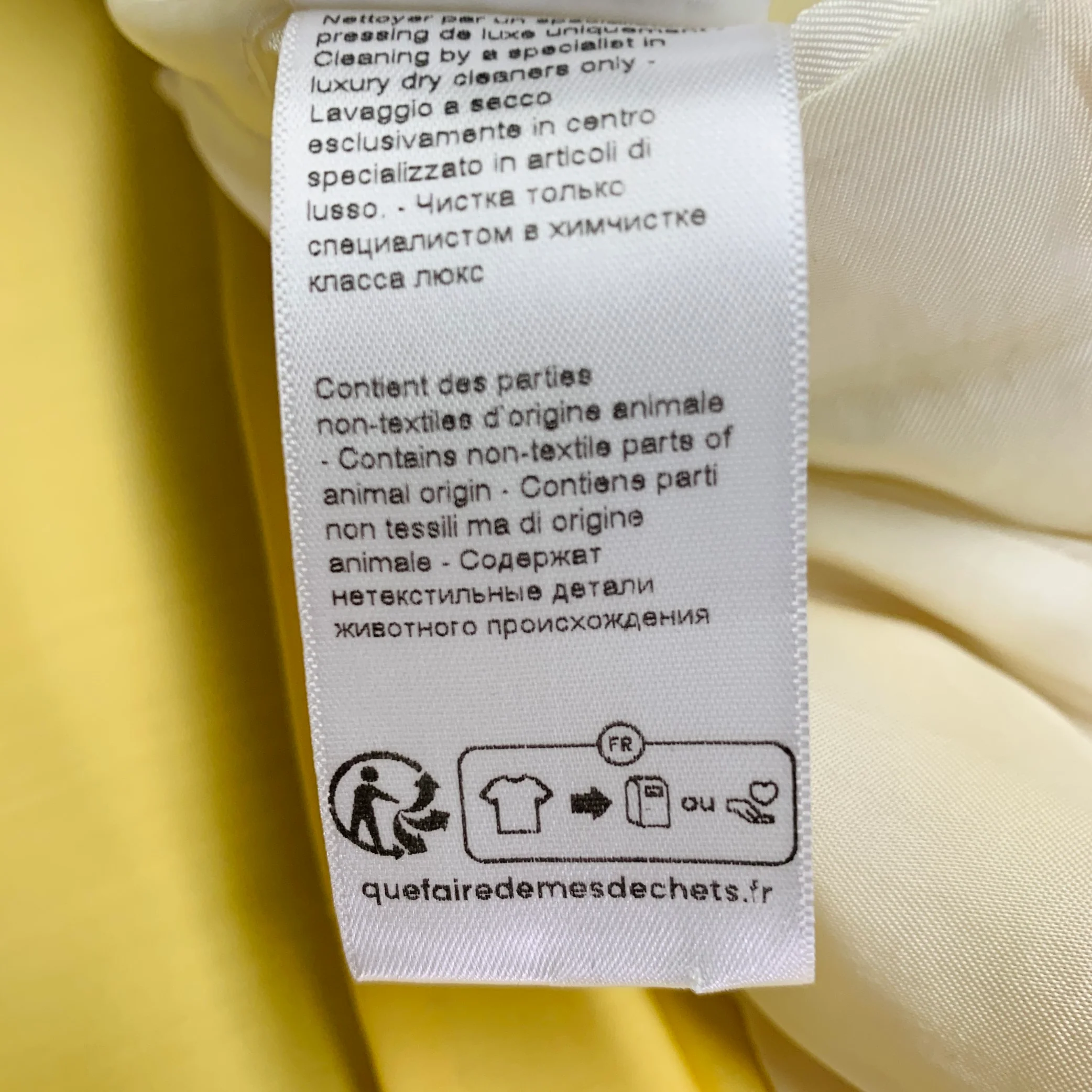 LANVIN Size 42 Yellow Wool Silk Notch Lapel Sport Coat - Image 13