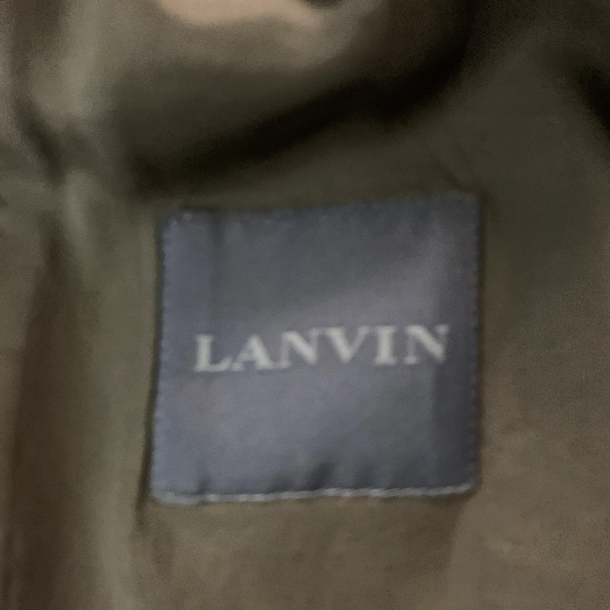 LANVIN Size 46 Black Solid Wool Mohair Peak Lapel Tuxedo - Image 10