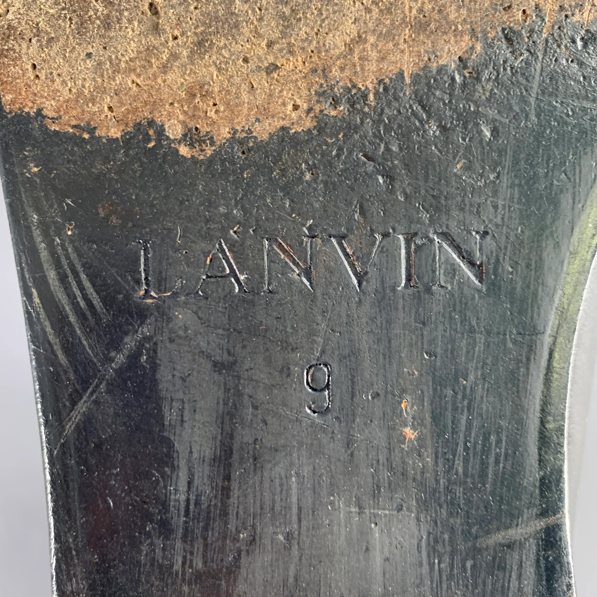 LANVIN Size 9 Black Leather Chelsea Ankle Boots - Image 8
