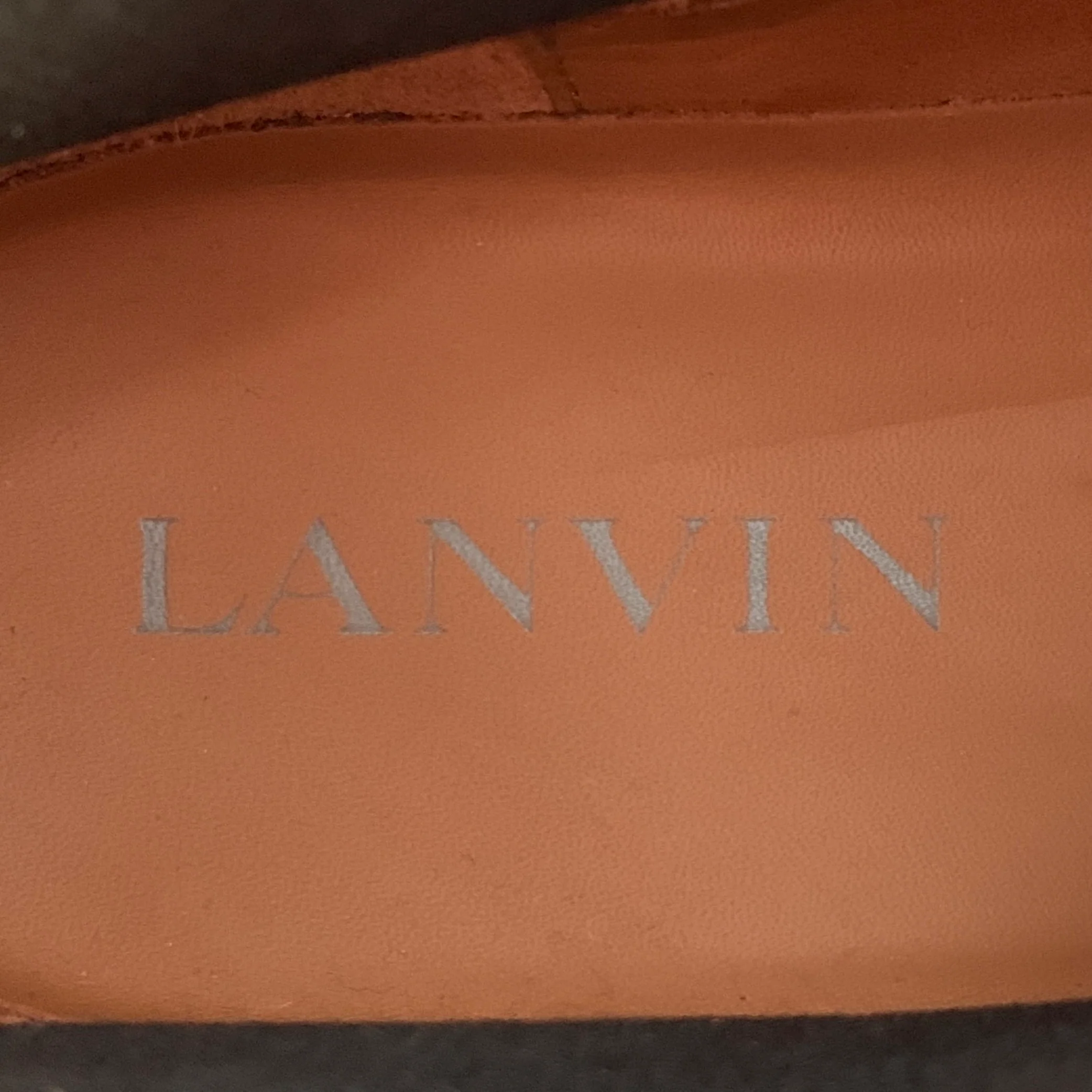 LANVIN Size 9 Cognac Brown Leather Pull On Boots - Image 7