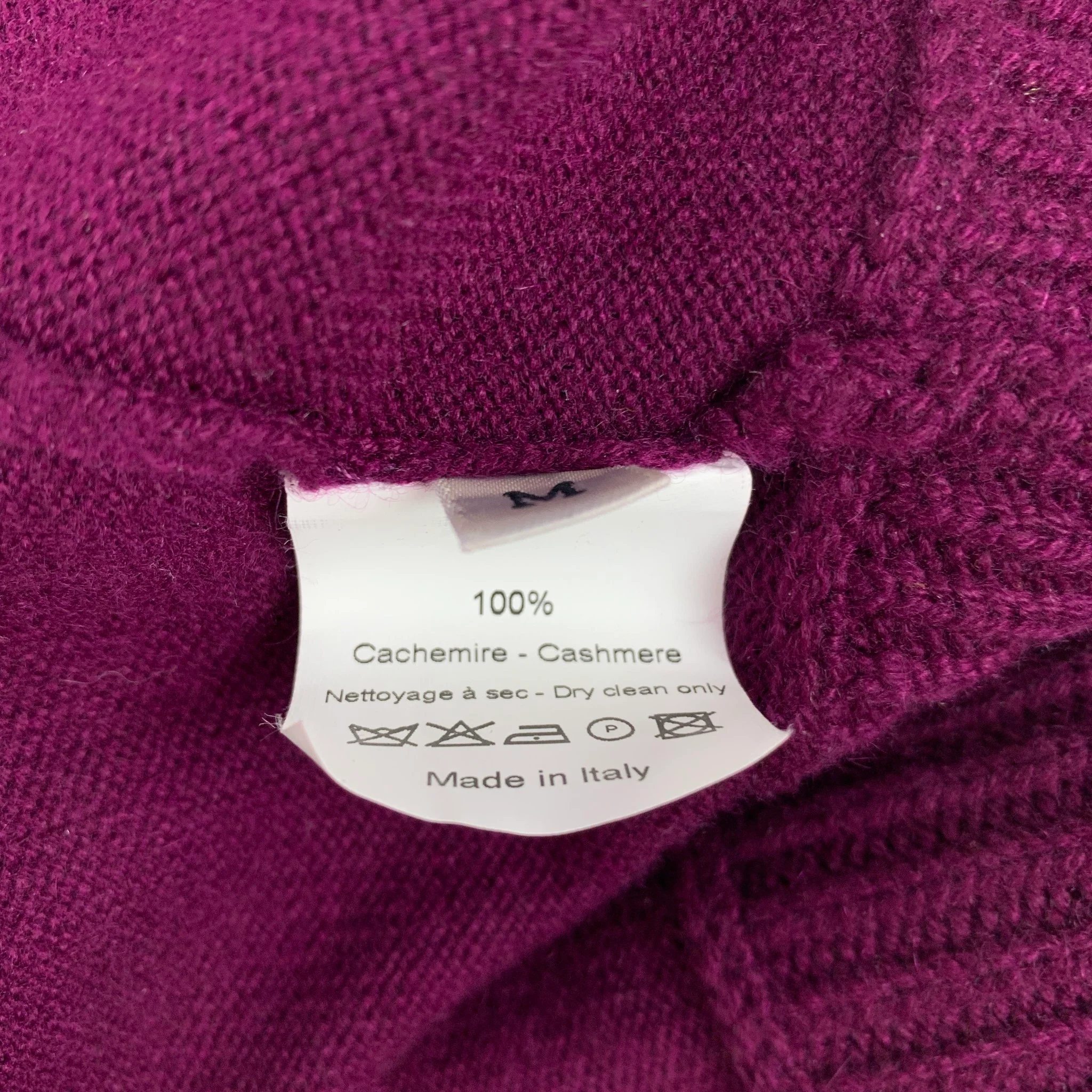 LANVIN Size M Purple Cashmere 3/4 Sleeves Cardigan Set - Image 5