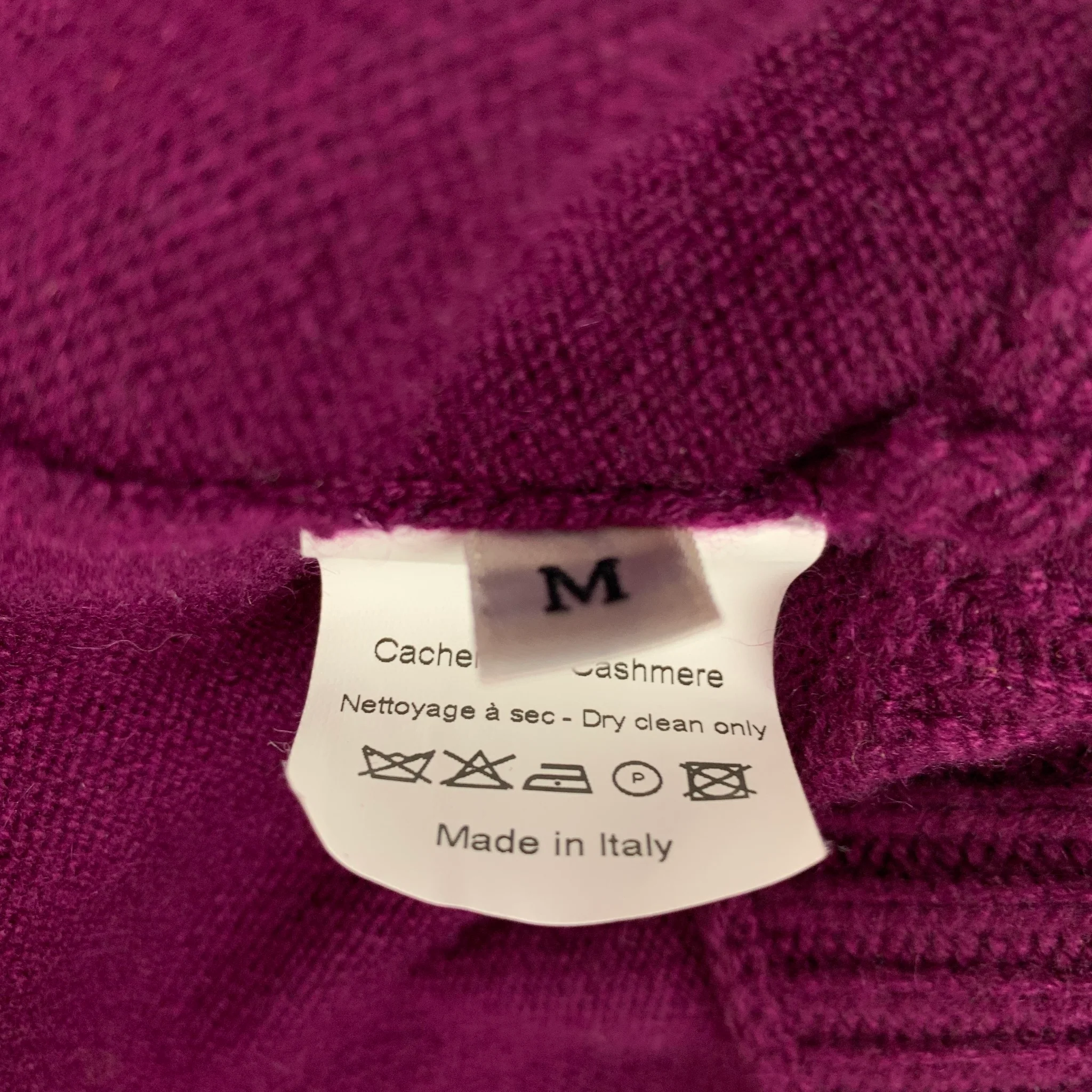 LANVIN Size M Purple Cashmere 3/4 Sleeves Cardigan Set - Image 6