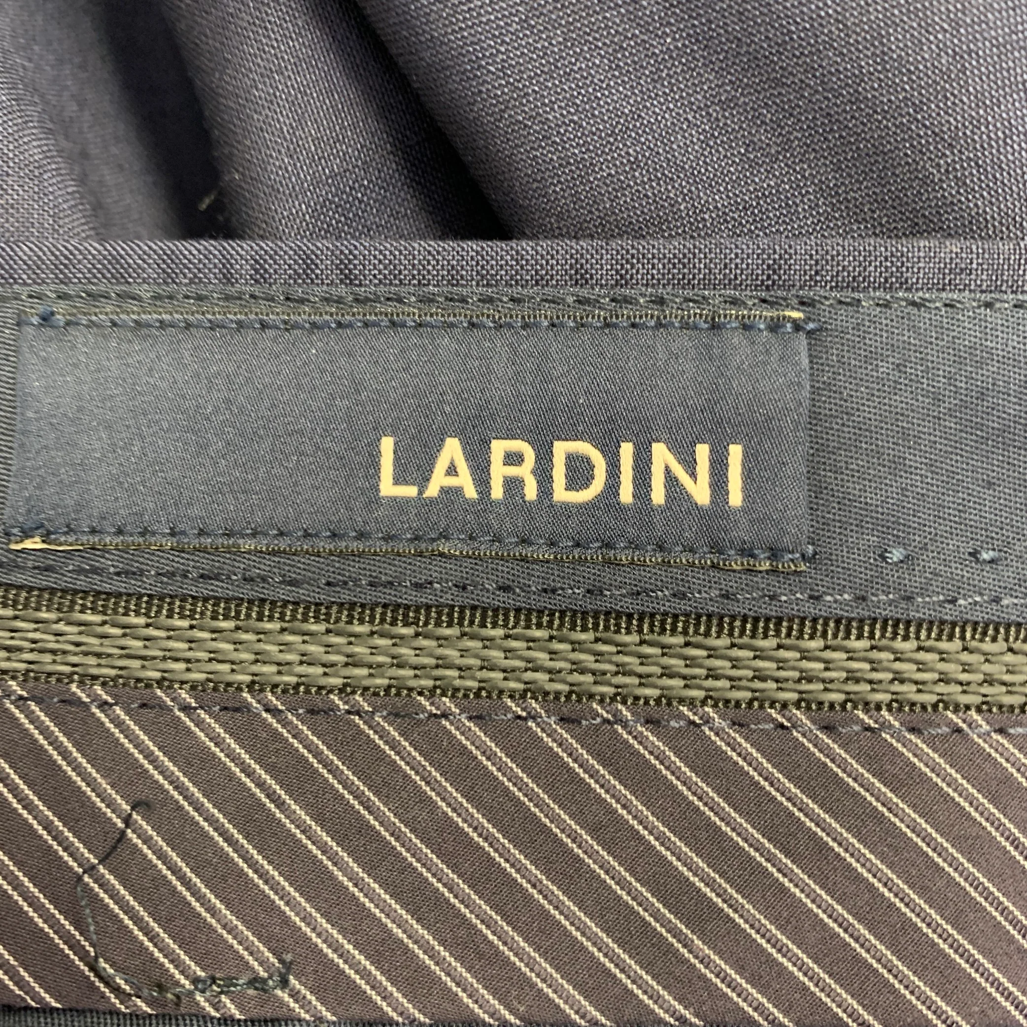 LARDINI Size 38 Navy Black Wool Double Breasted Tuxedo - Image 13