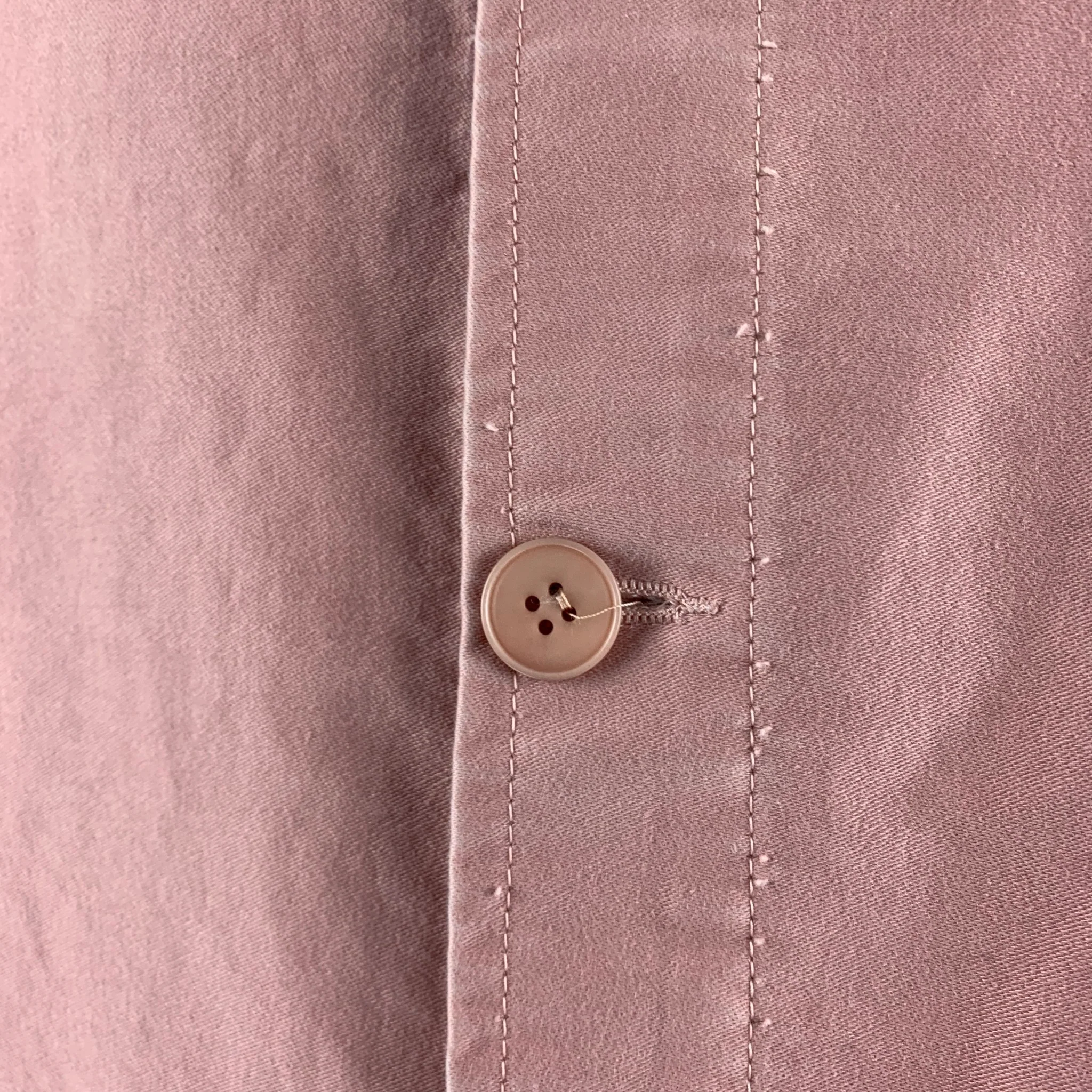 LE MONT ST.MICHEL Size 48 Orange Sorbet Cotton Jacket - Image 5