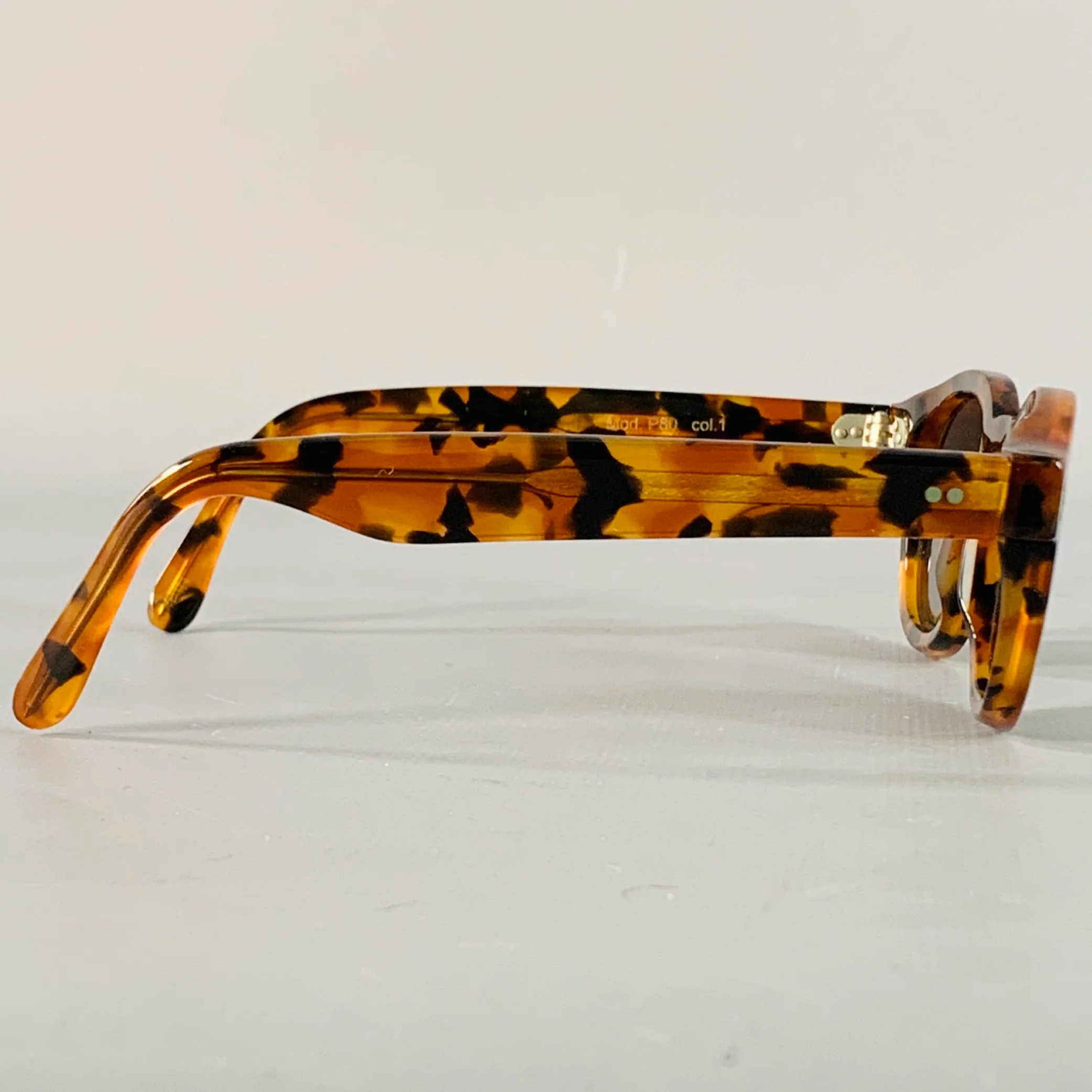 LESCA LUNETIER Brown Tortoiseshell Acetate Sunglasses - Image 2