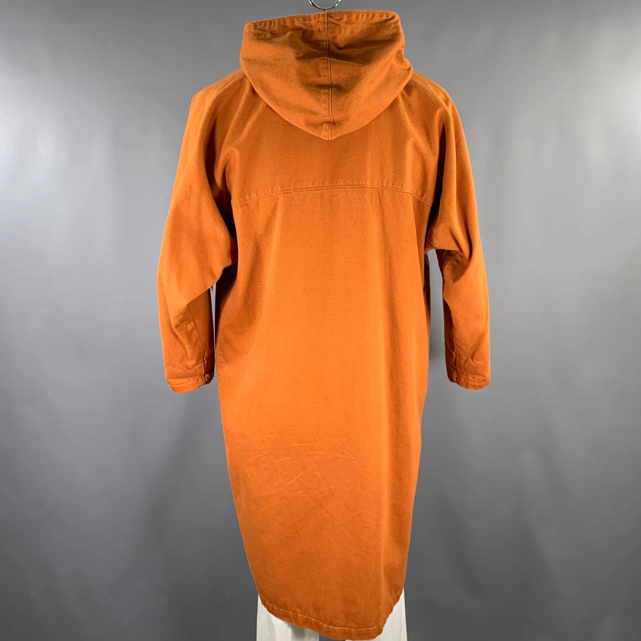 LEVI Size M Rust Cotton Parka Coat - Image 4
