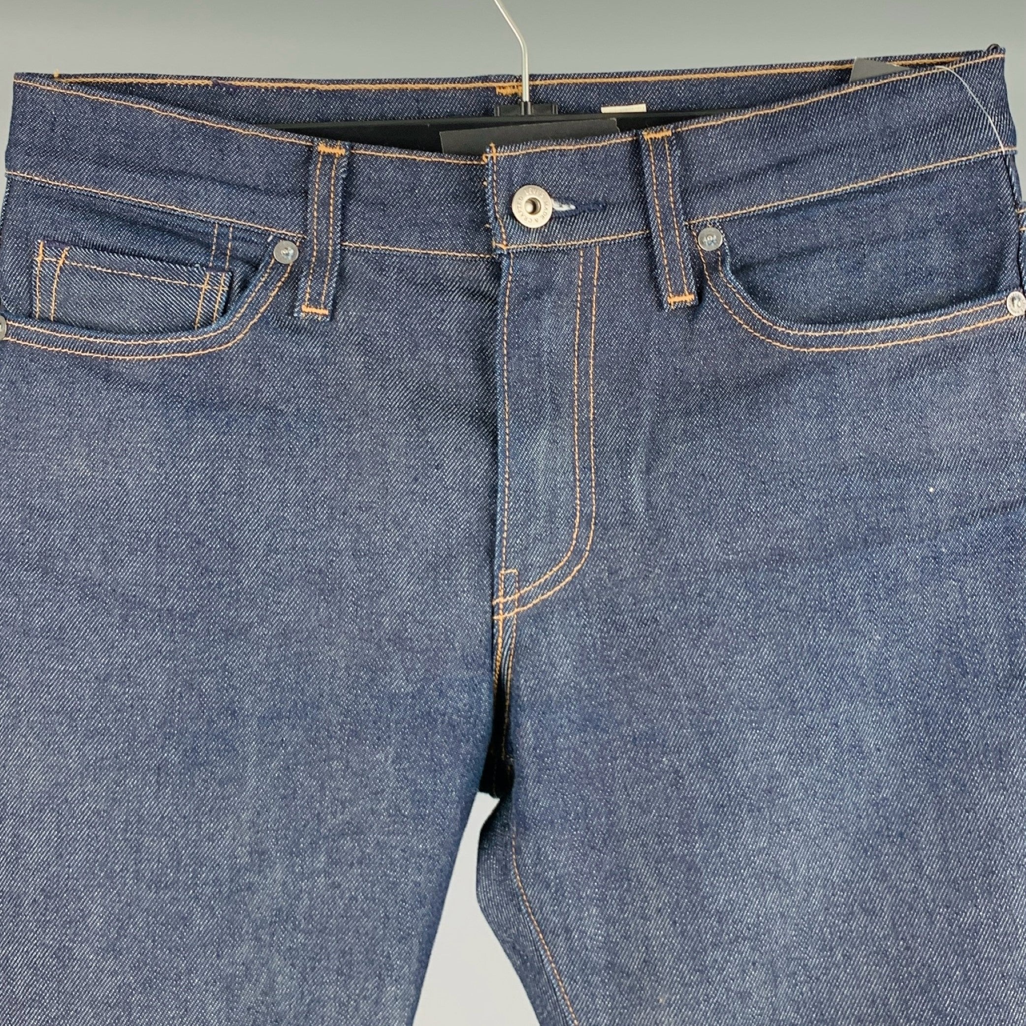LEVI STRAUSS Size 29 Blue Cotton Blend Slim Straight Five Pockets Jeans - Image 2