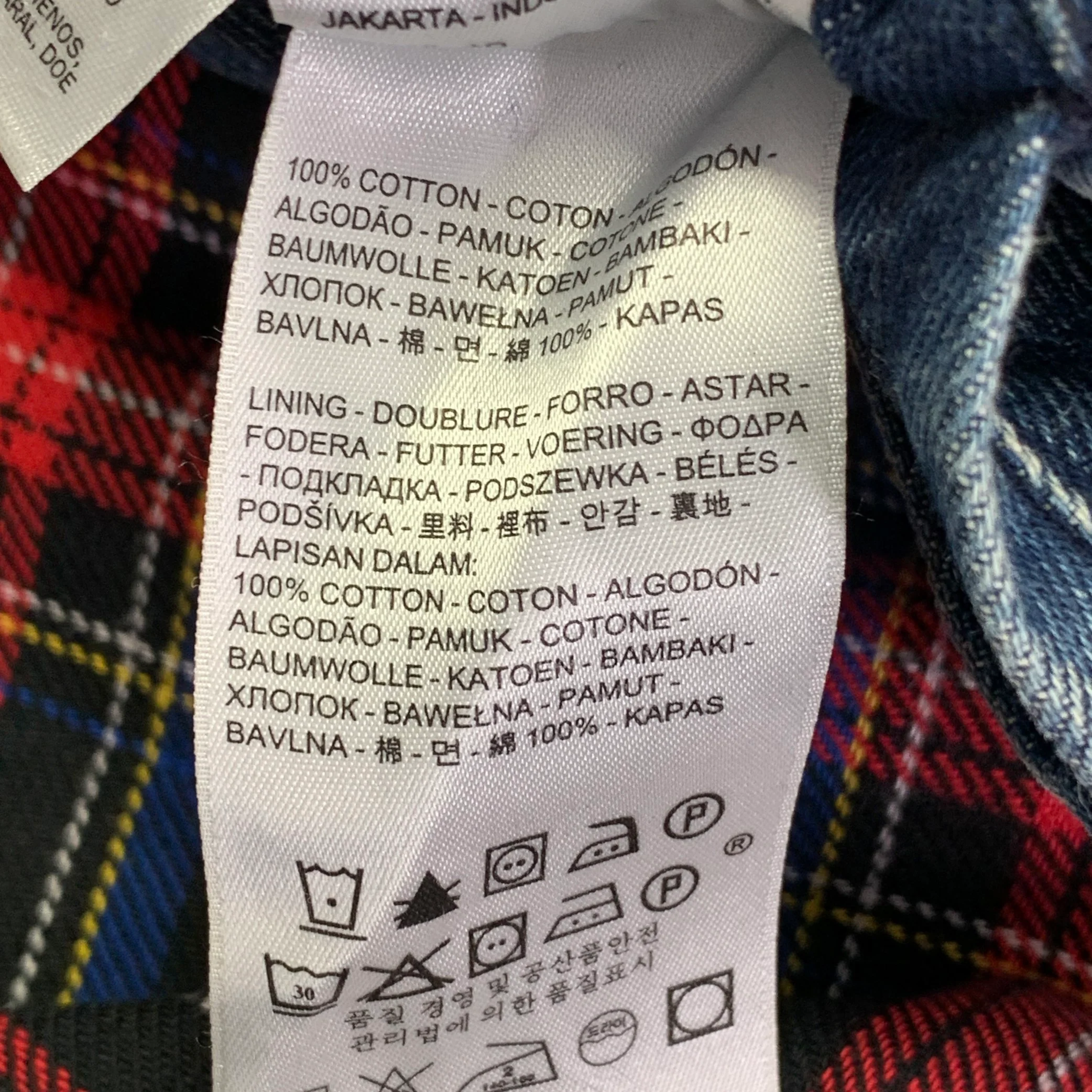 LEVI STRAUSS Size M Type III Blue Cotton Denim Blanket Lined Snaps Jacket - Image 9