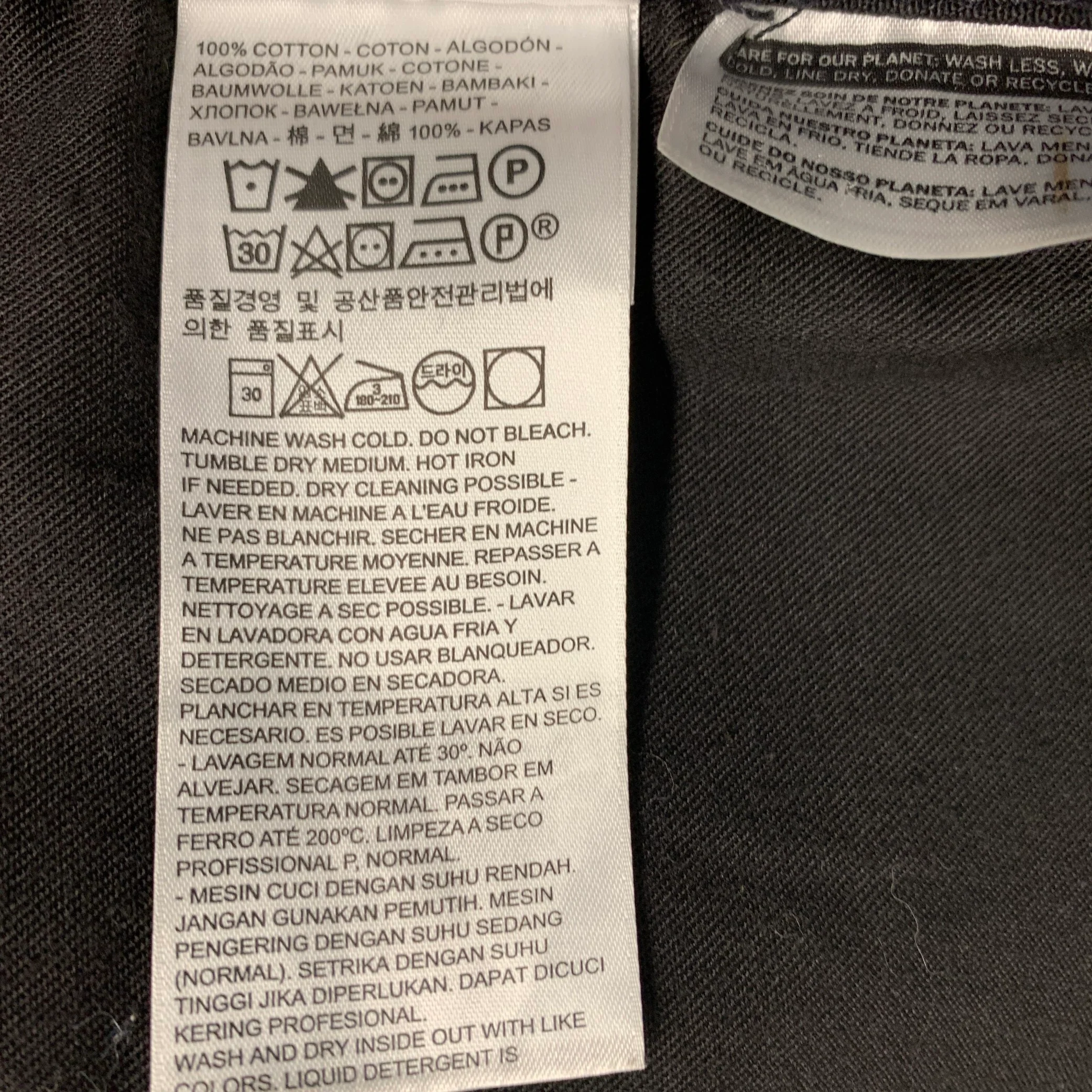 LEVI STRAUSS Size S Black Cotton Worker Jacket - Image 8