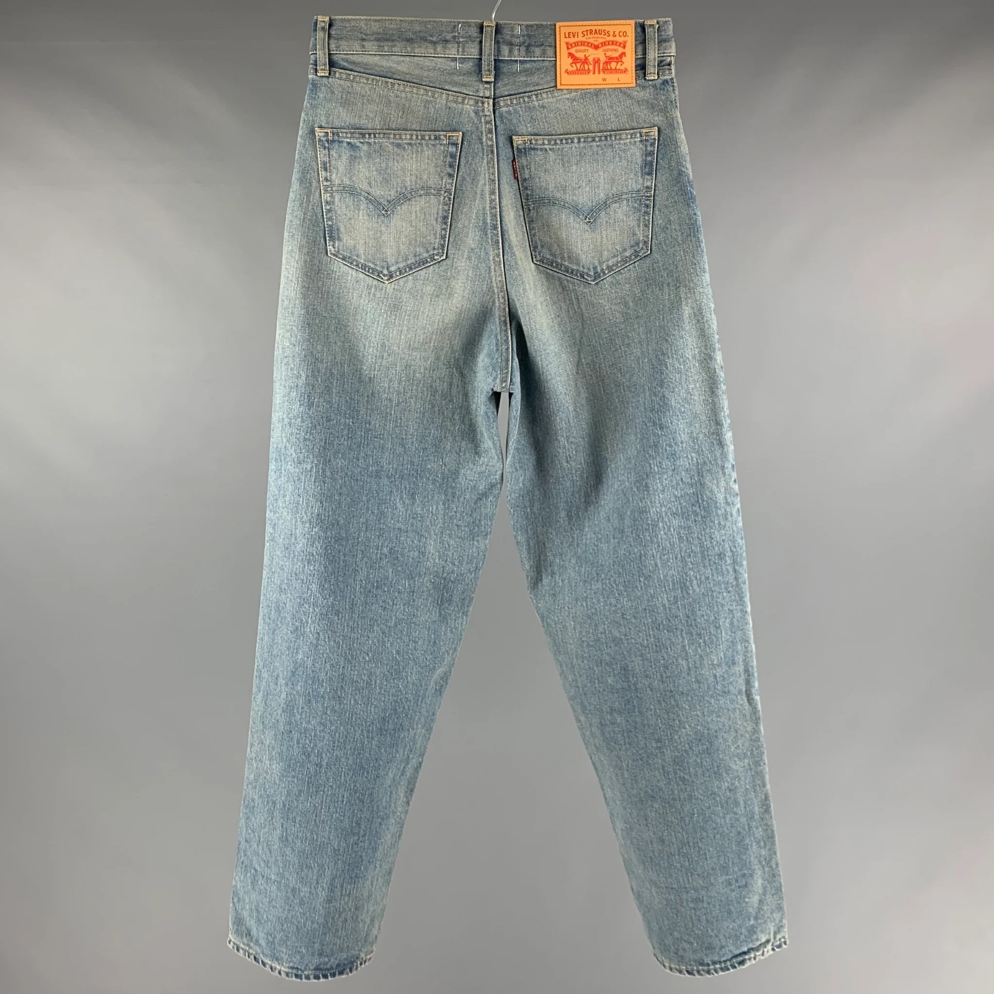 LEVI STRAUSS Size XS Blue Cotton Wide Leg Jeans - Image 2