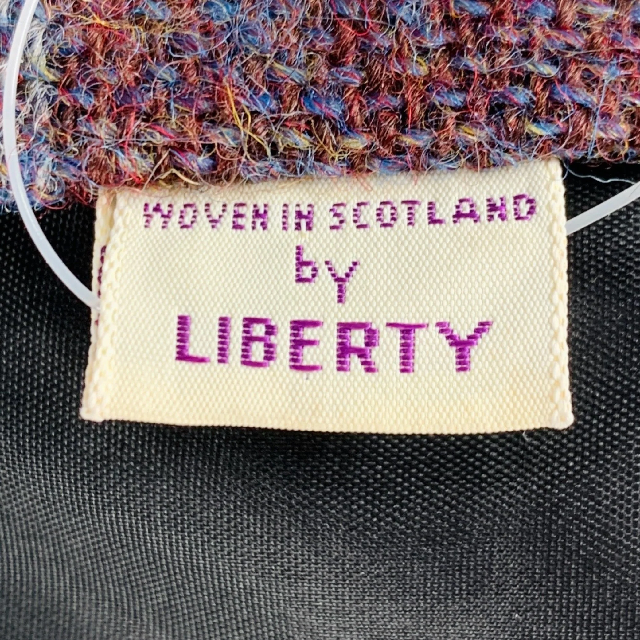 LIBERTY OF LONDON Blue Multi-Color Diagonal Stripe Wool Woven Tie - Image 4