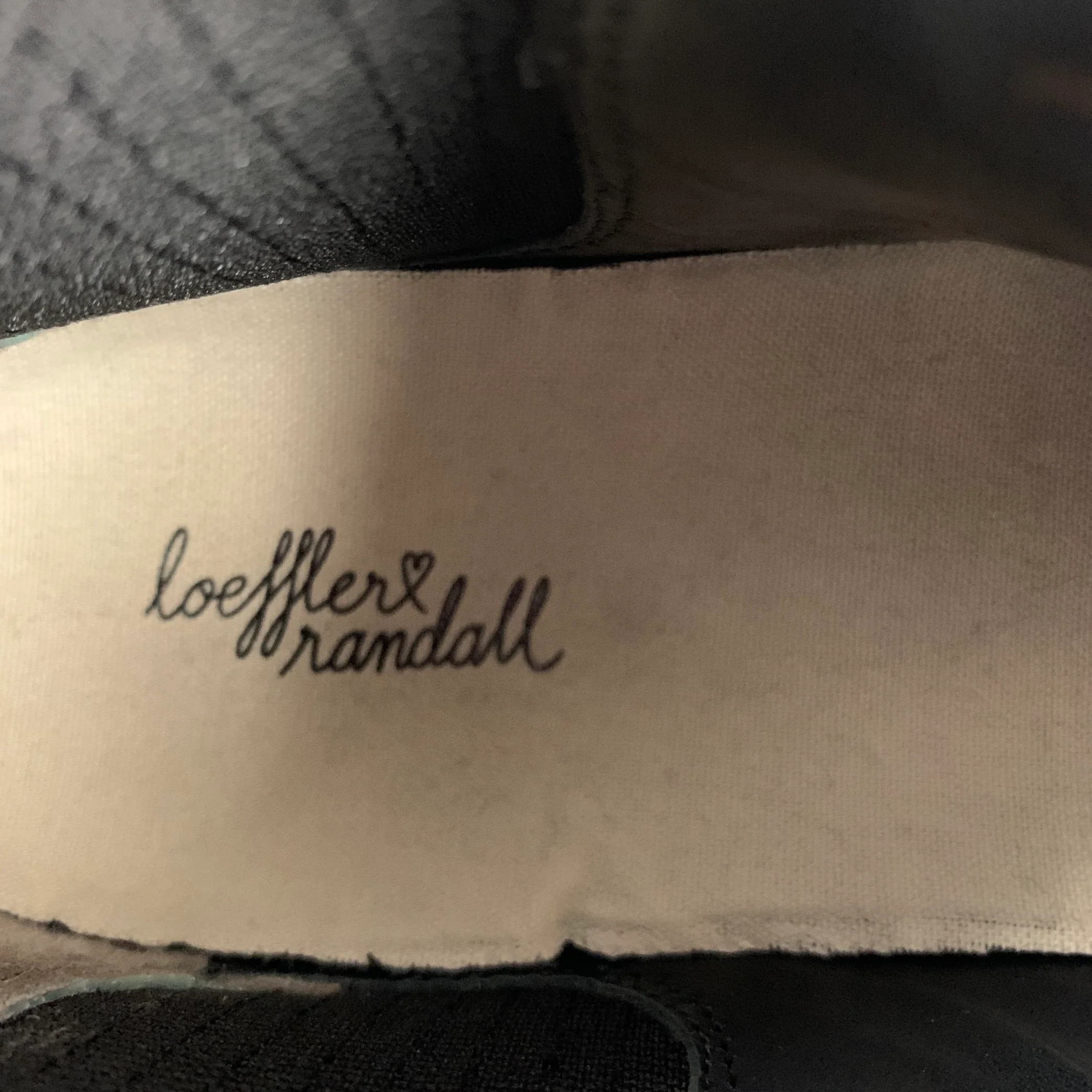 LOEFFLER RANDALL Size 8.5 Black White Leather Ankle Sneakers - Image 6