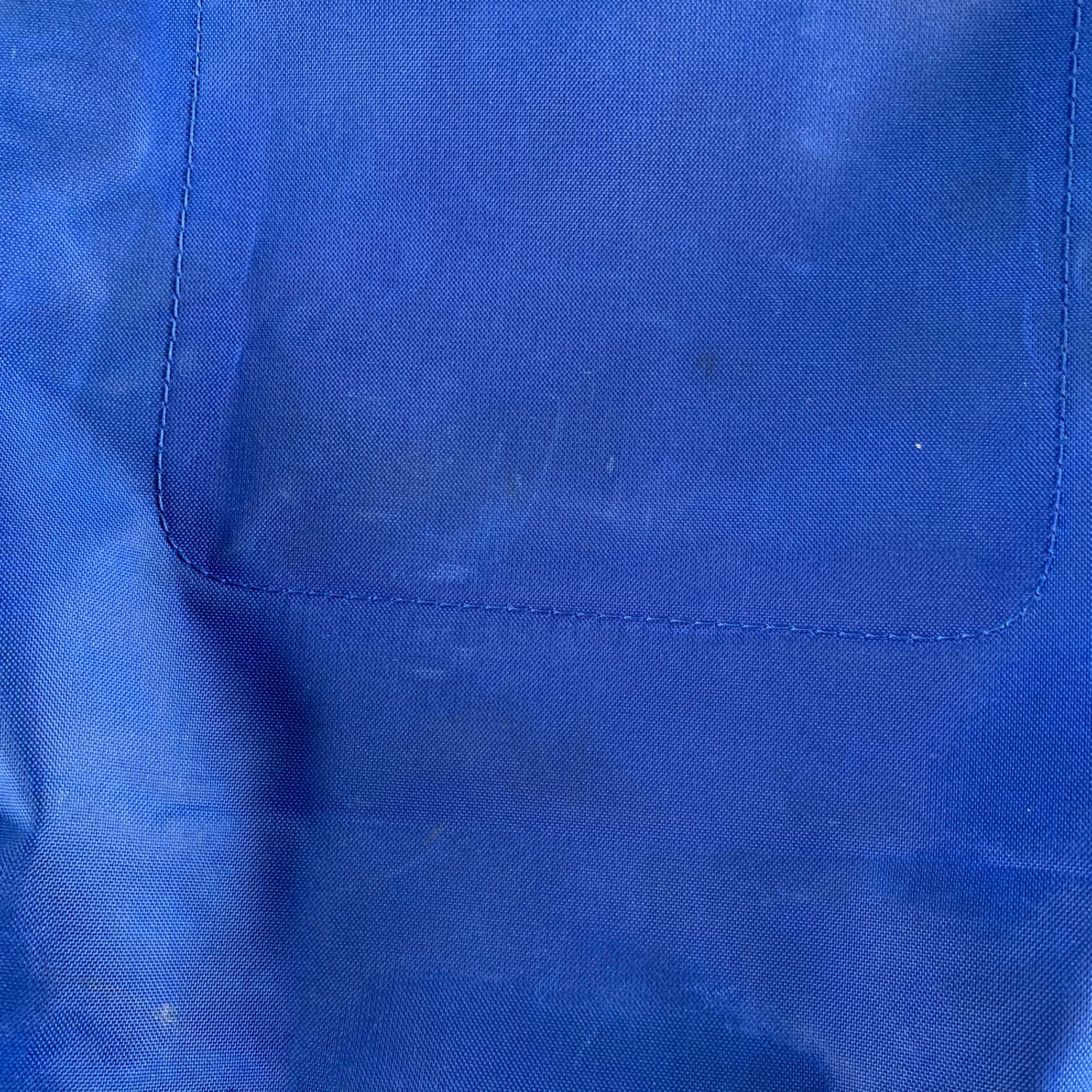 LONGCHAMP Blue Brown Mixed Materials Nylon Leather Backpack Handbag - Image 8