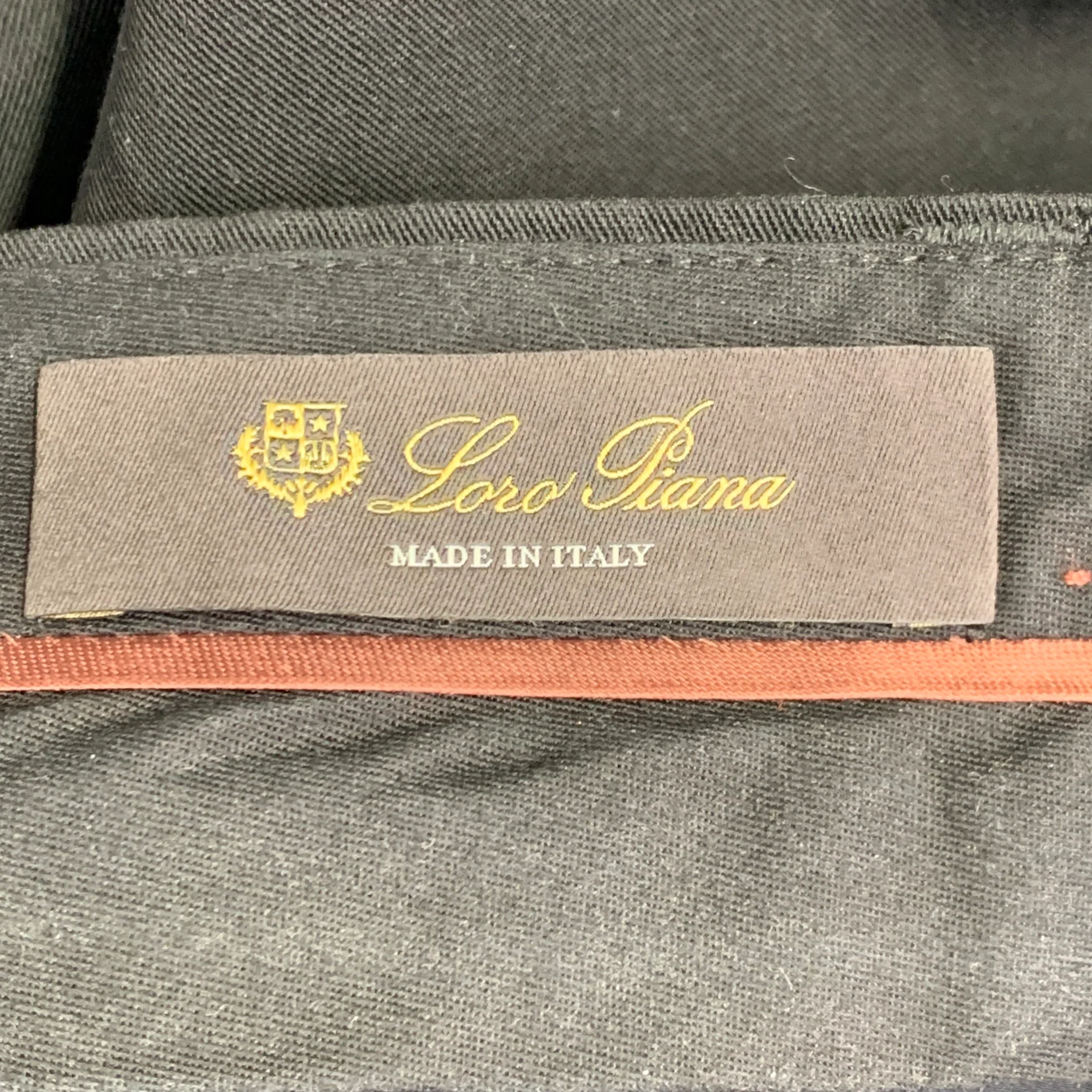 LORO PIANA Size 2 Black Virgin Wool Paper Pleated Wide Leg Dress Pants - Image 5
